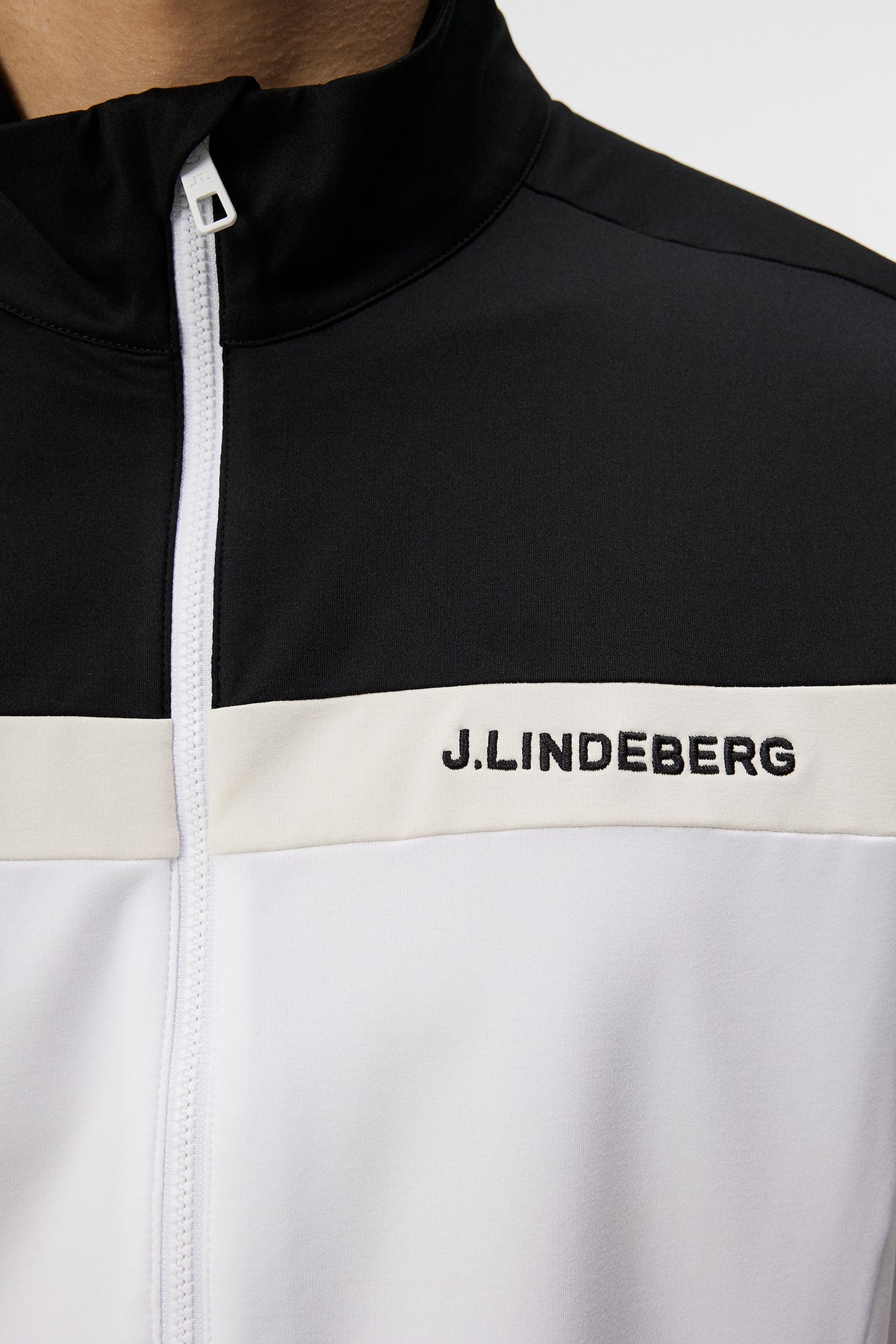 Jarvis Mid Layer in White by J.Lindeberg