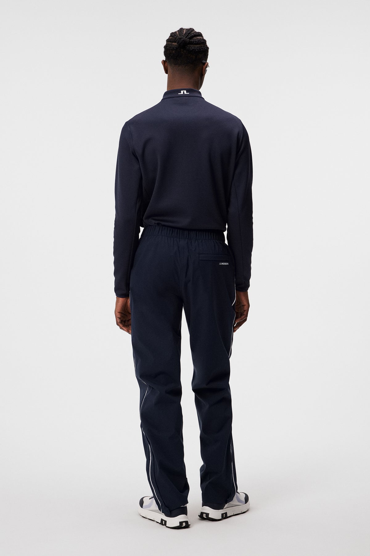 Tech Bridge Mid Layer in JL Navy by J.Lindeberg