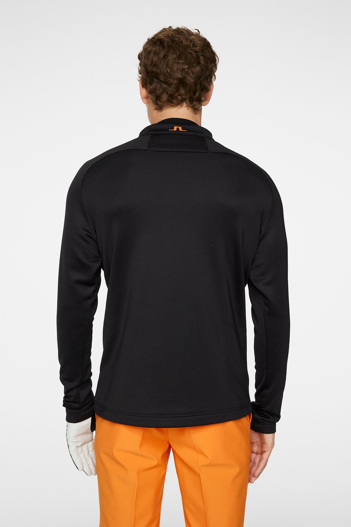 Adam Quarter Zip Mid Layer in Black by J.Lindeberg