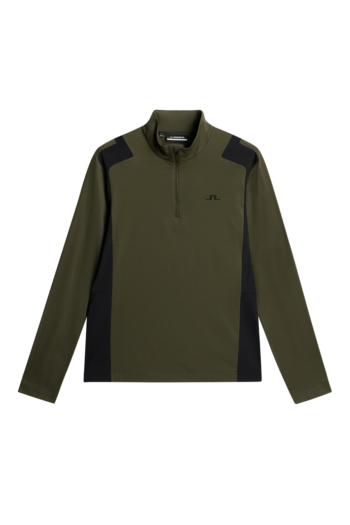 Lukas Quarter Zip Mid Layer in Forest Green by J.Lindeberg
