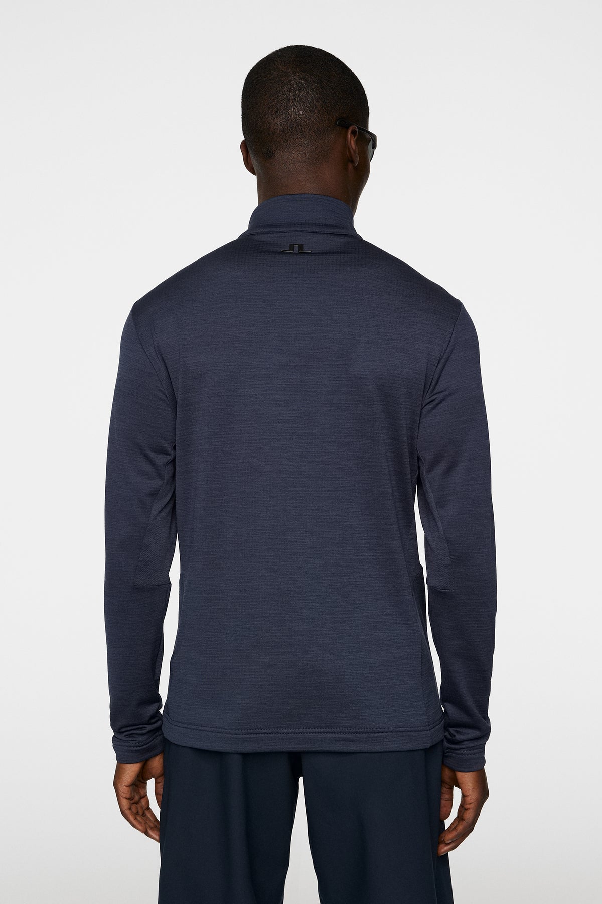 Destry Zip Mid Layer in Navy Melange by J.Lindeberg