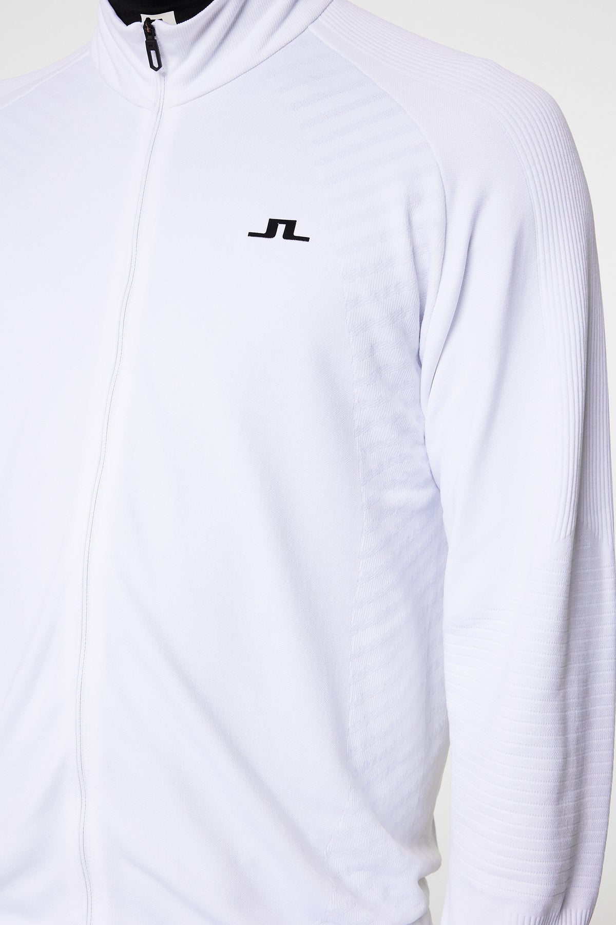 Noel Seamles Mid Layer in White by J.Lindeberg