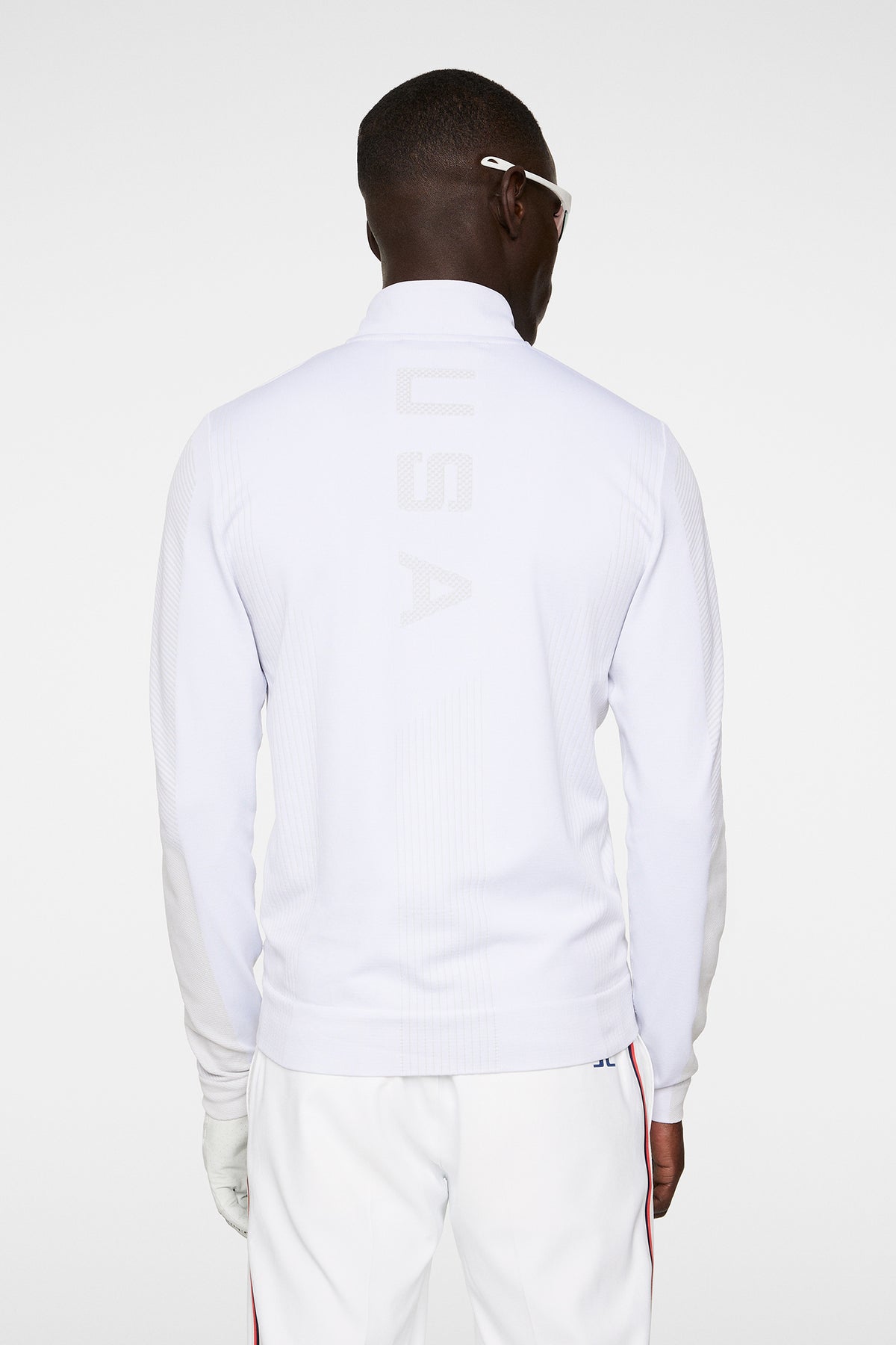 Herve Seamless Midlayer in White by J.Lindeberg