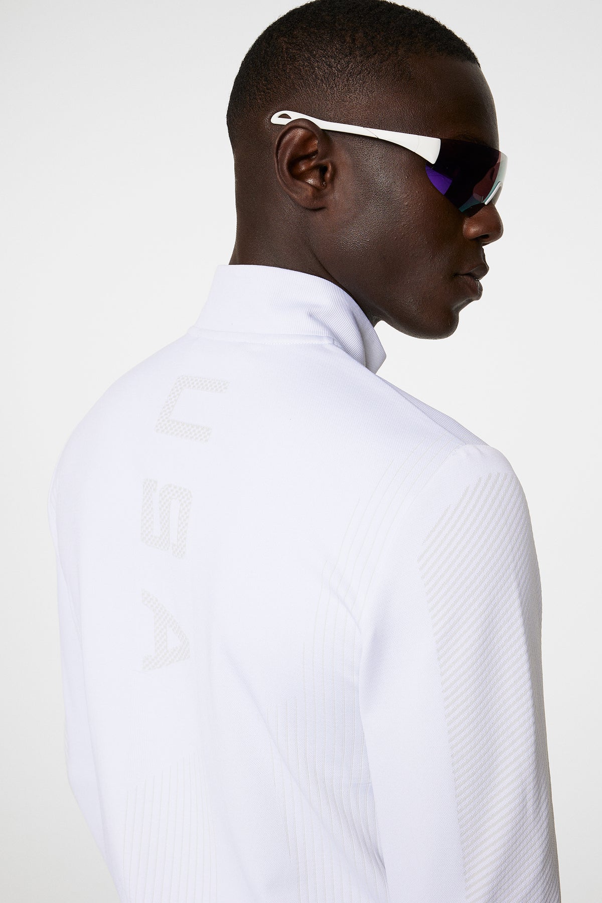 Herve Seamless Midlayer in White by J.Lindeberg