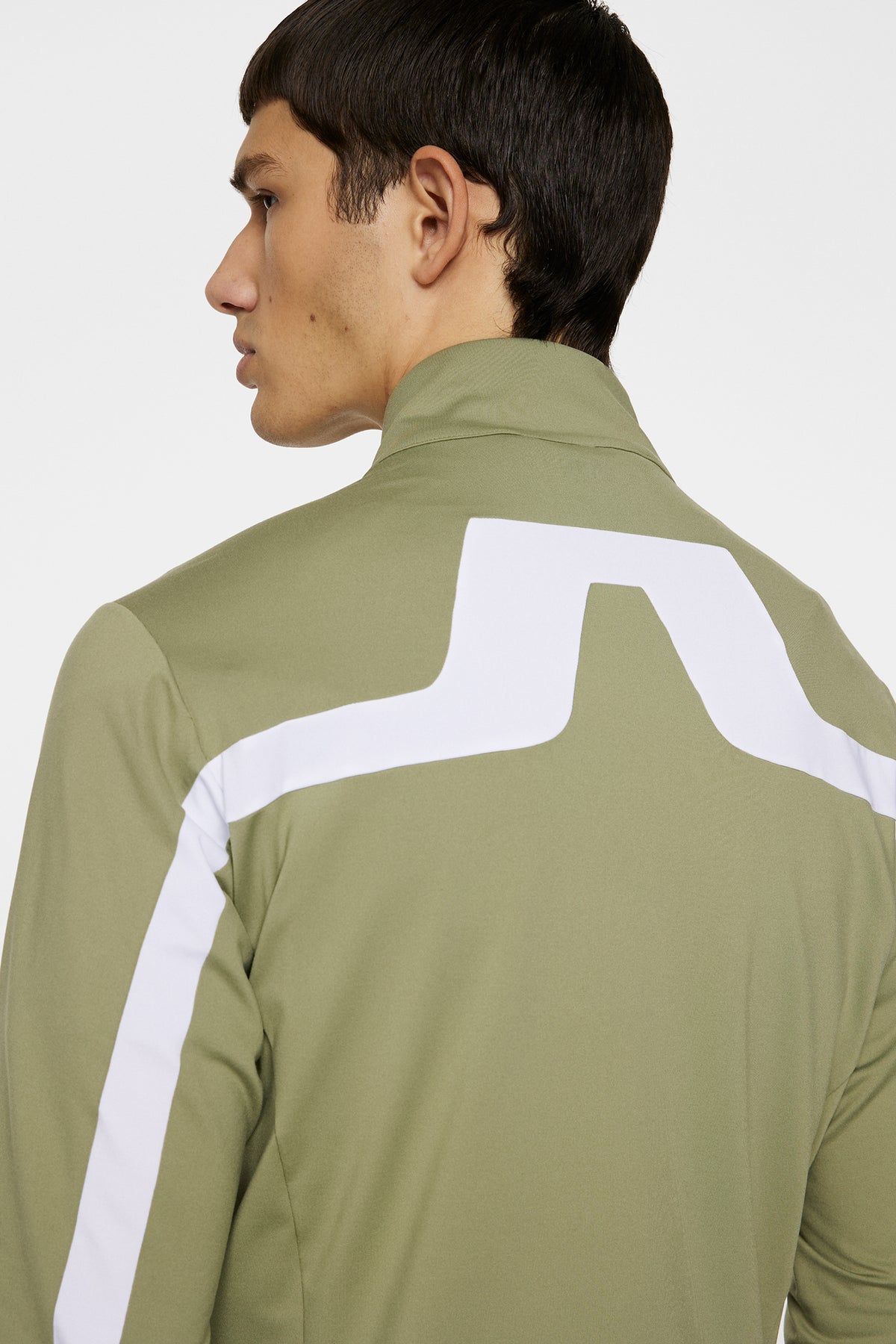 Jarvis Mid Layer in Oil Green by J.Lindeberg