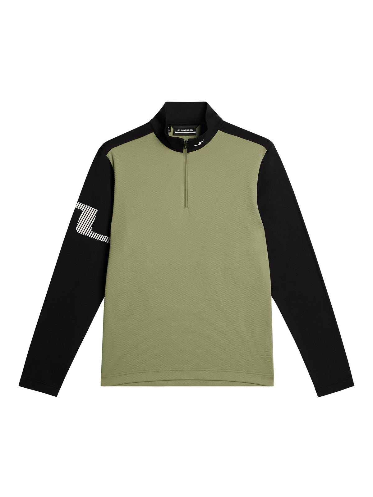 Heath Strike Mid Layer in Oil Green by J.Lindeberg