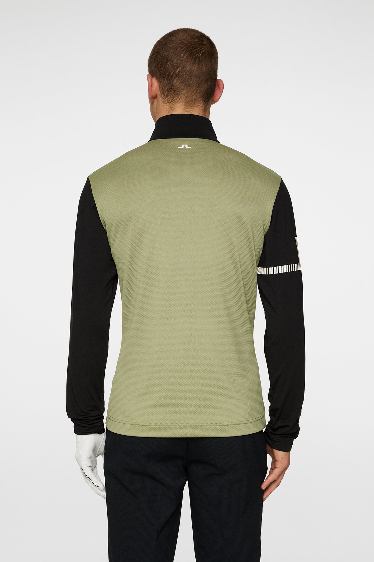 Heath Strike Mid Layer in Oil Green by J.Lindeberg