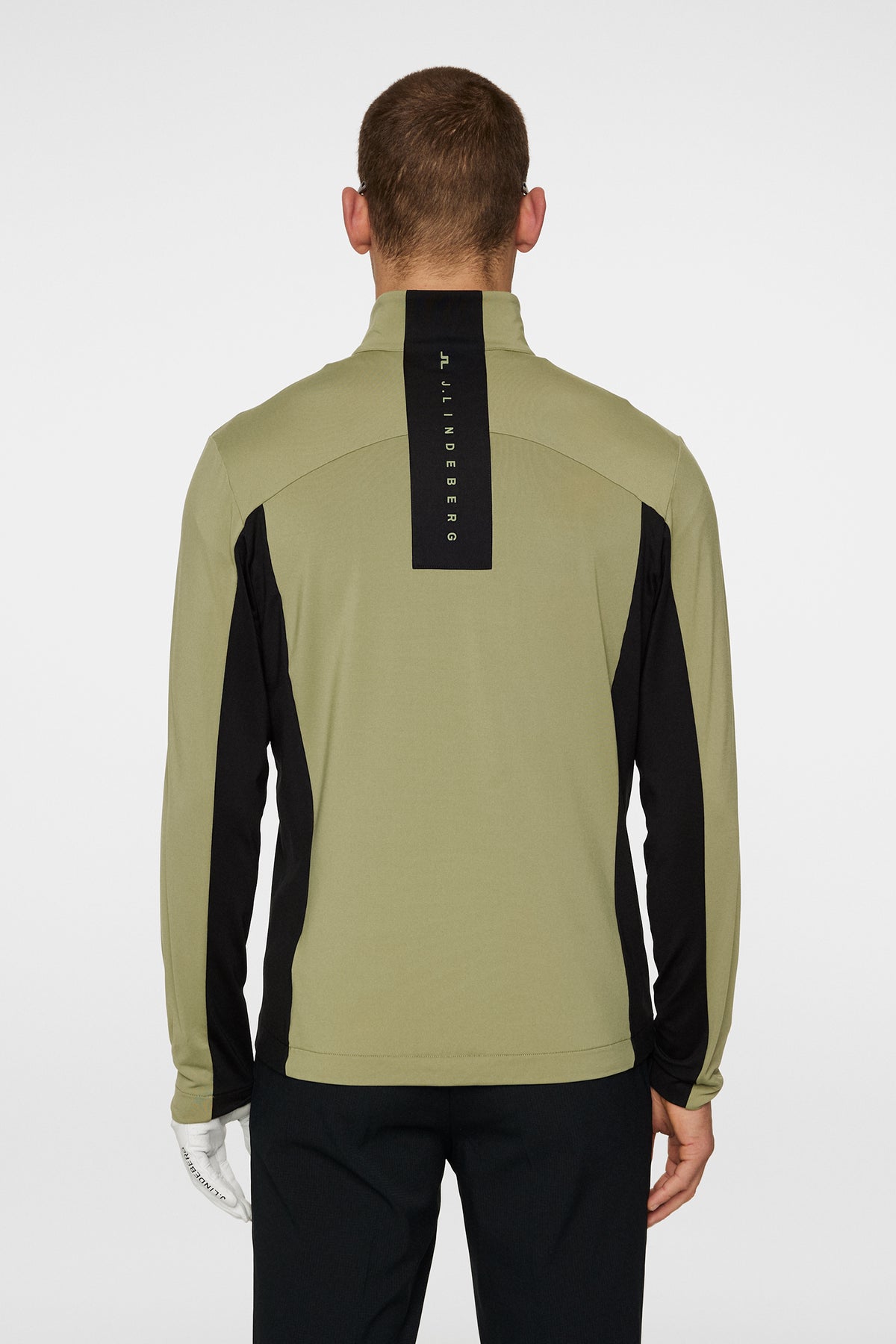 Banks Mid Layer in Oil Green by J.Lindeberg