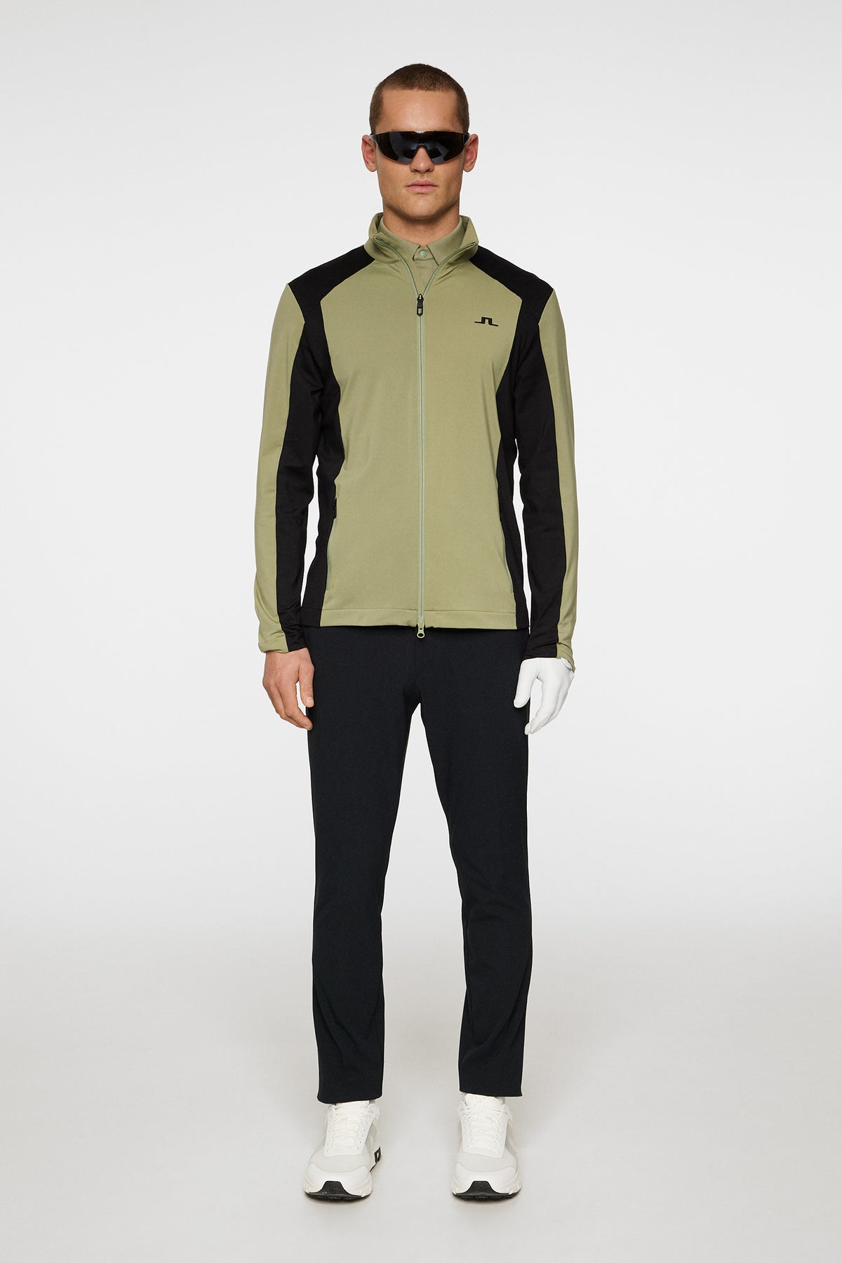Banks Mid Layer in Oil Green by J.Lindeberg