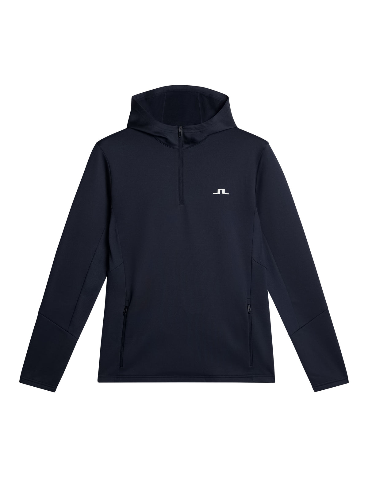 Aerial Quarter Zip Hood in JL Navy by J.Lindeberg