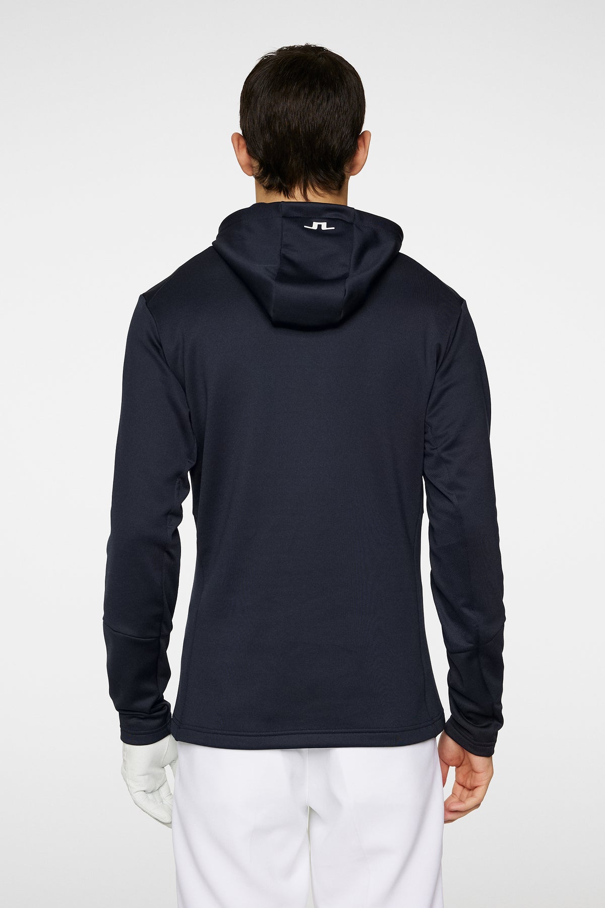Aerial Quarter Zip Hood in JL Navy by J.Lindeberg
