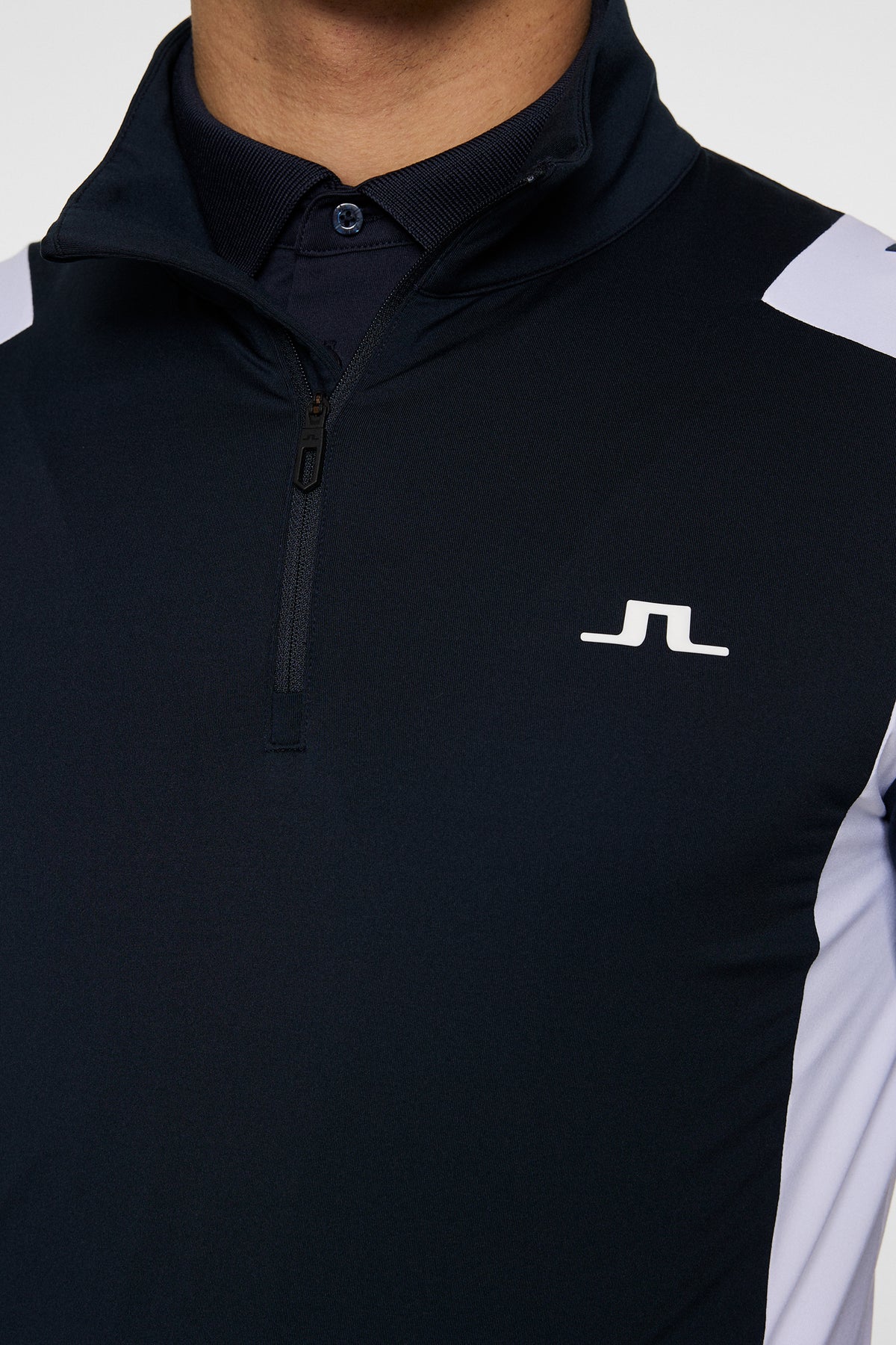 Lukas Quarter Zip Mid Layer in JL Navy by J.Lindeberg