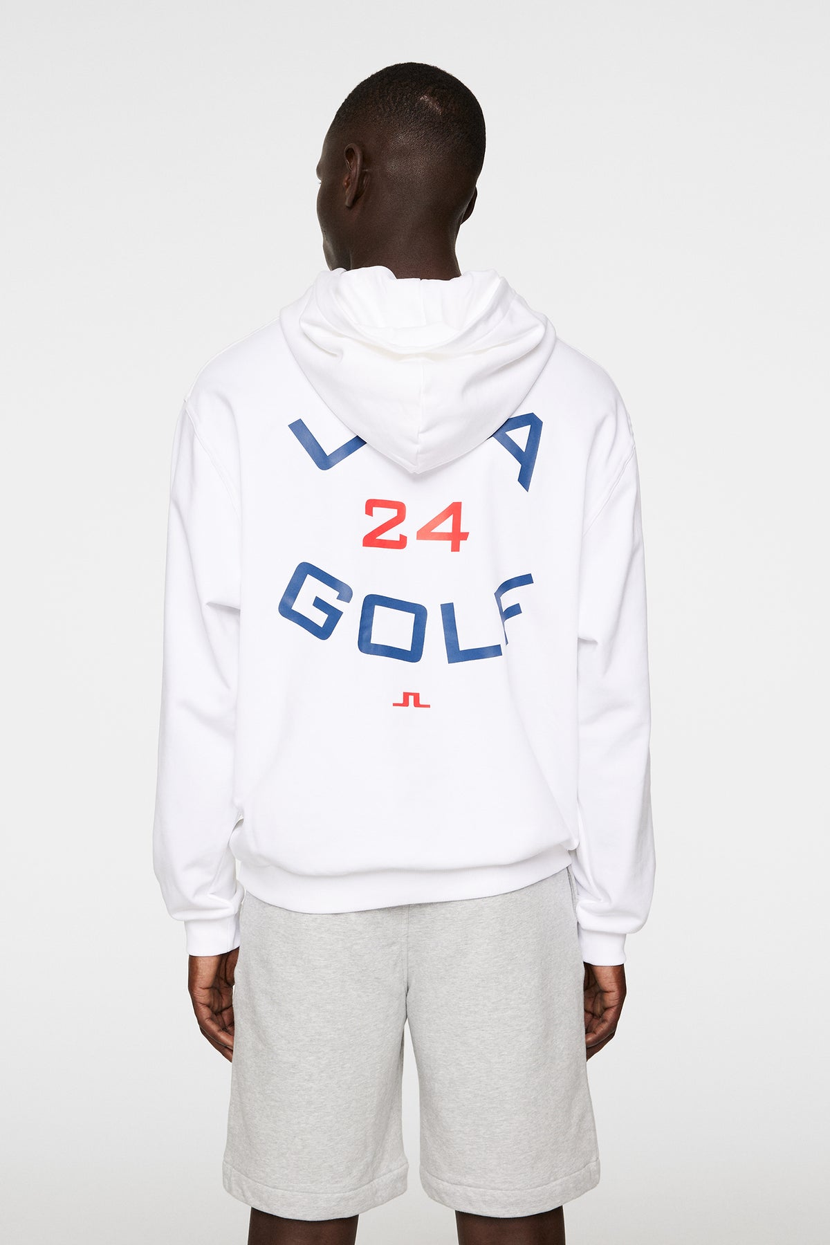 Fabrice Hoodie in White by J.Lindeberg