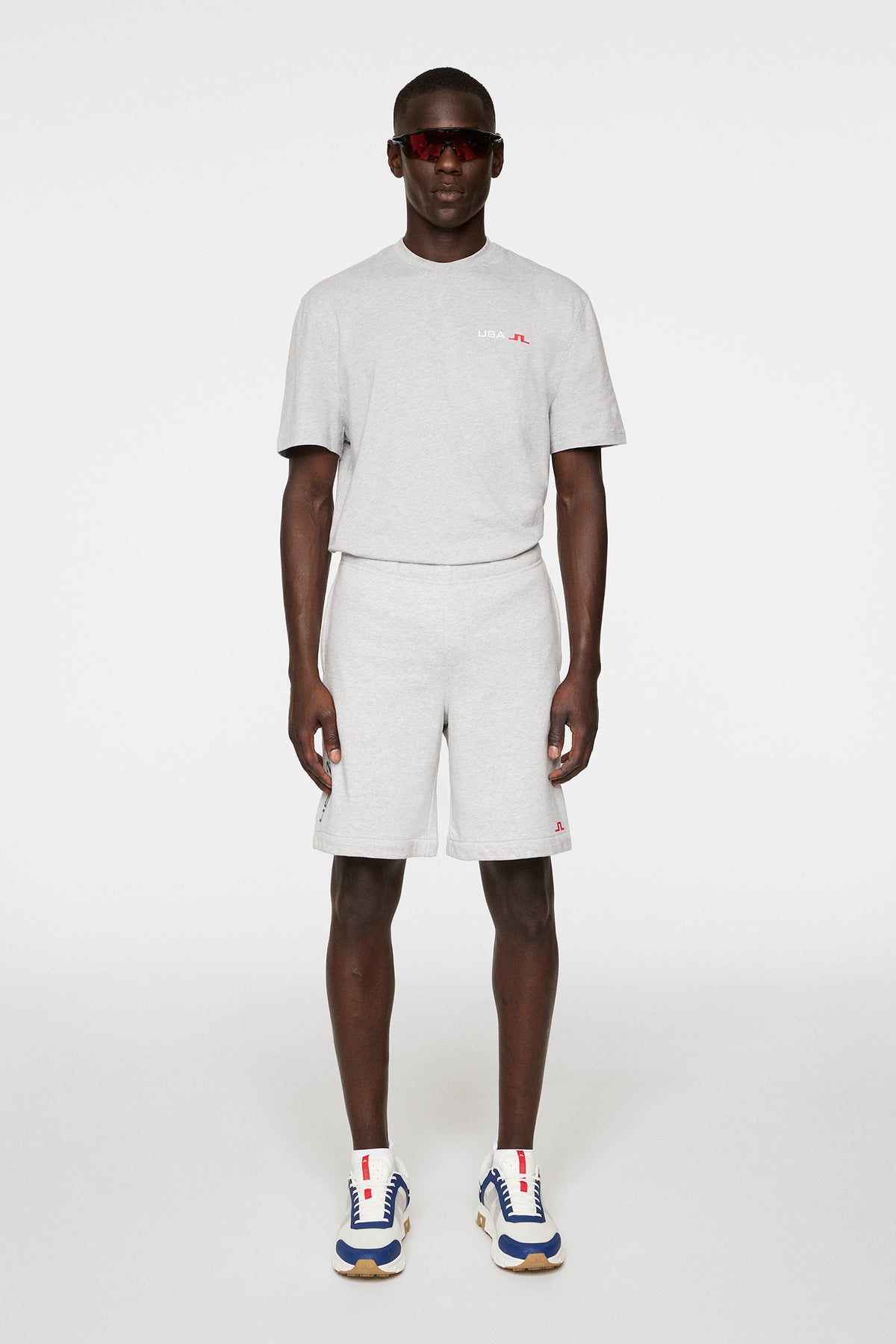 Jacques Shorts in Light Grey Melange by J.Lindeberg