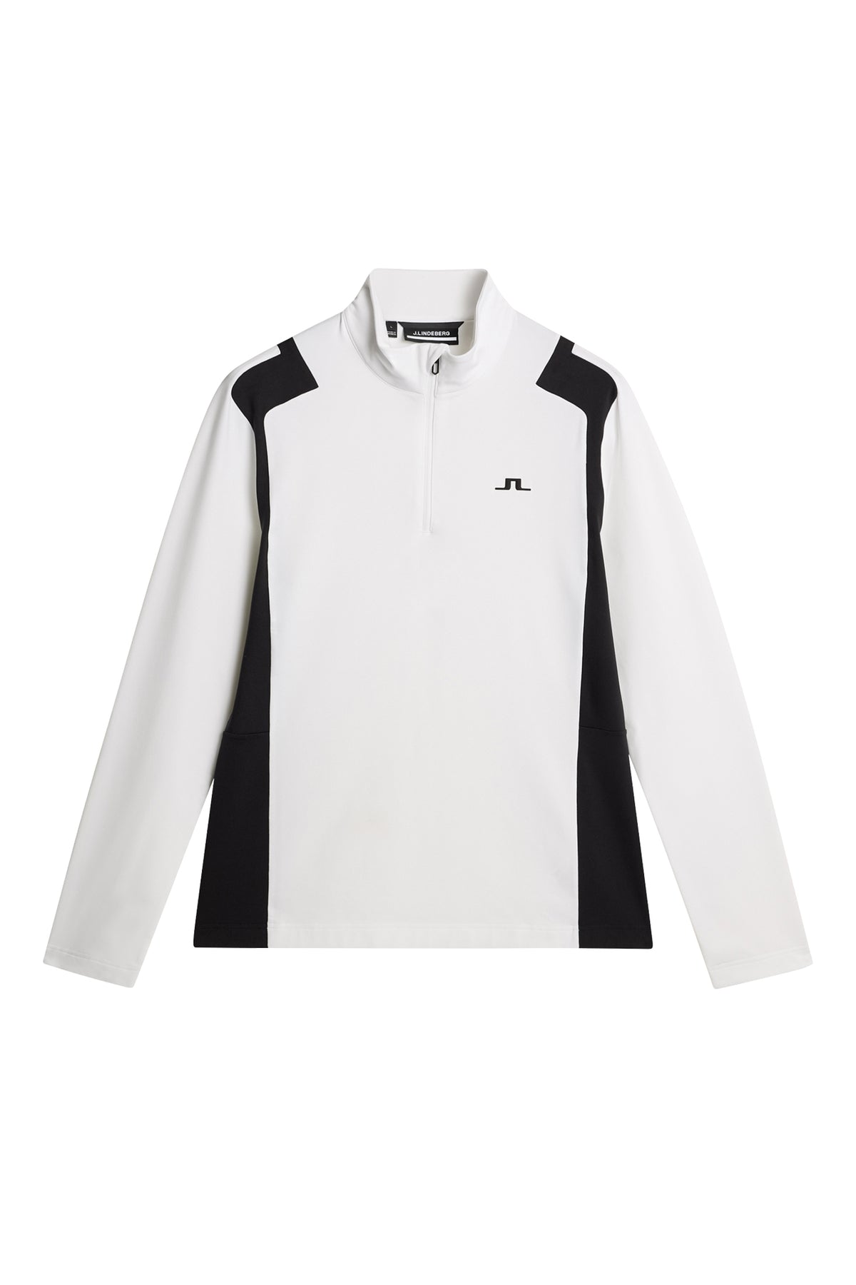 Lukas Quarter Zip Mid Layer in White by J.Lindeberg