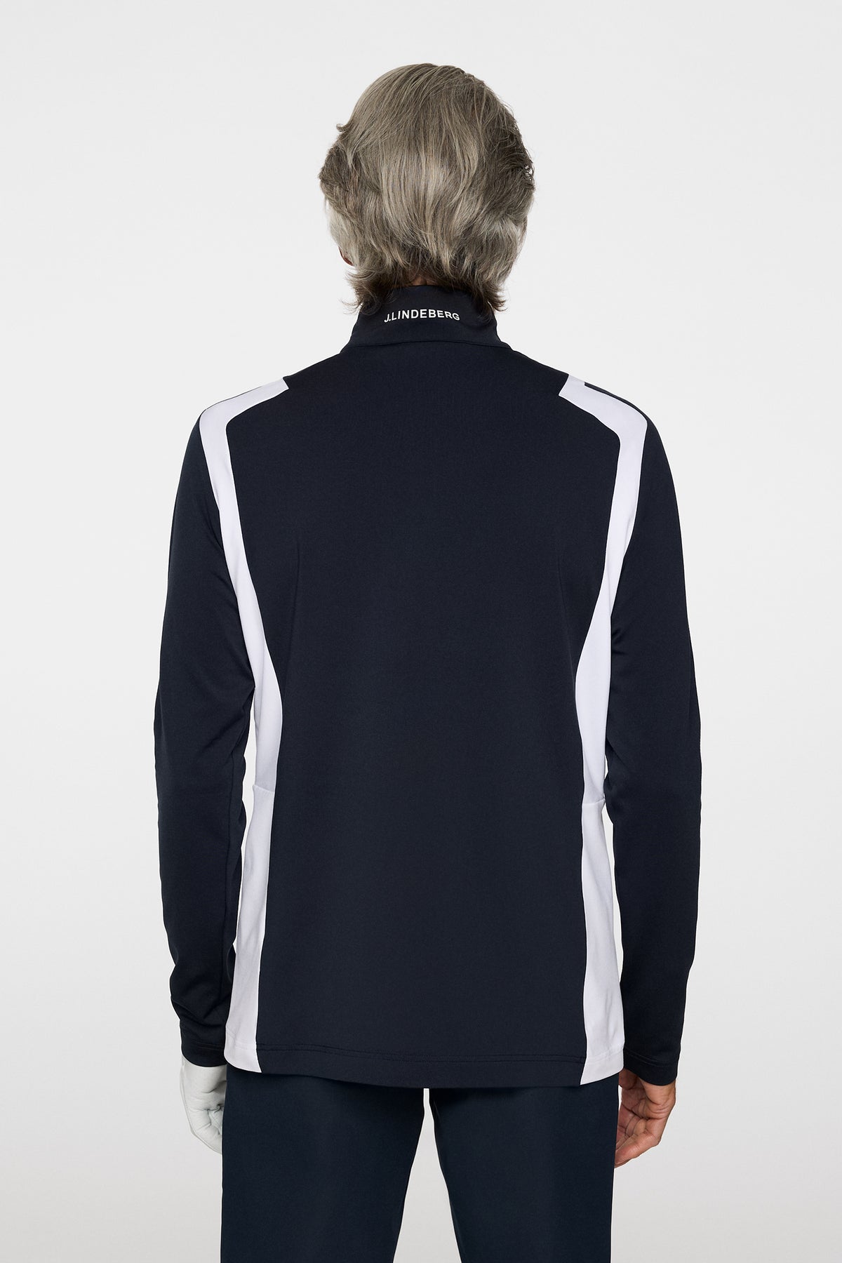 Lukas Quarter Zip Mid Layer in JL Navy by J.Lindeberg