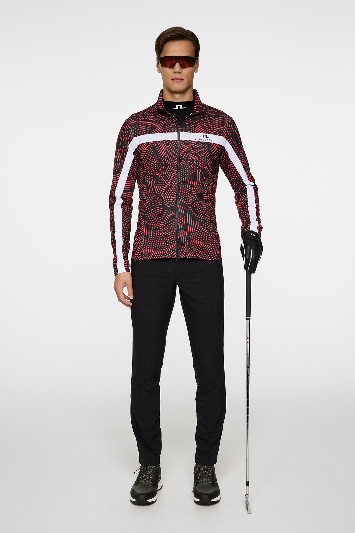 Jarvis Tour Mid Layer in Masters 25 Pink by J.Lindeberg