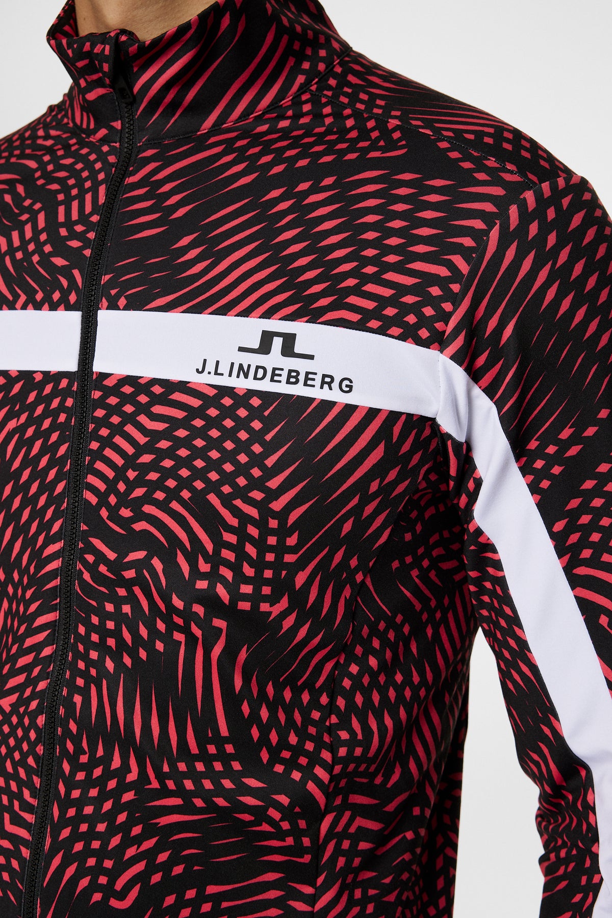Jarvis Tour Mid Layer in Masters 25 Pink by J.Lindeberg