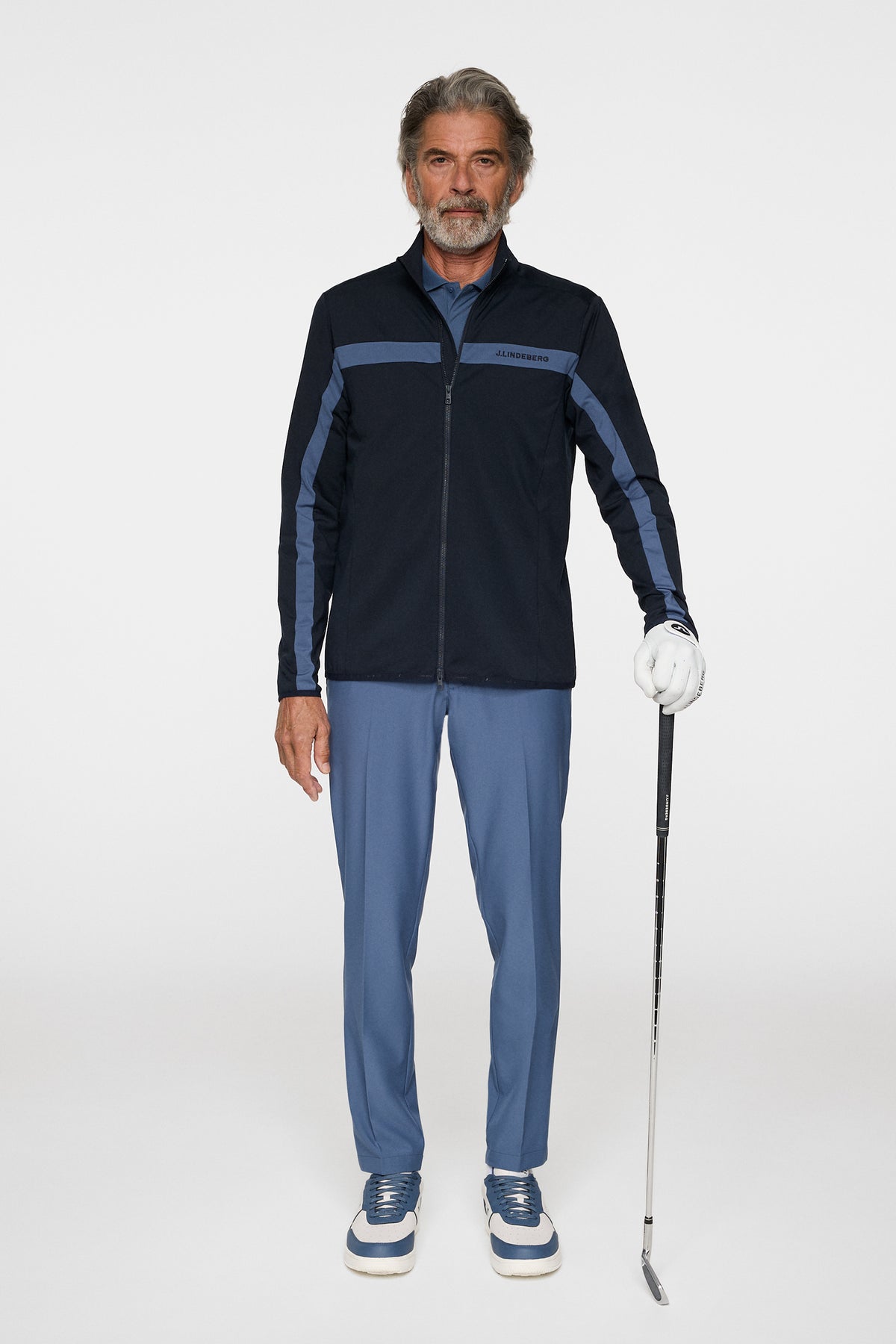 Jarvis Mid Layer in JL Navy by J.Lindeberg