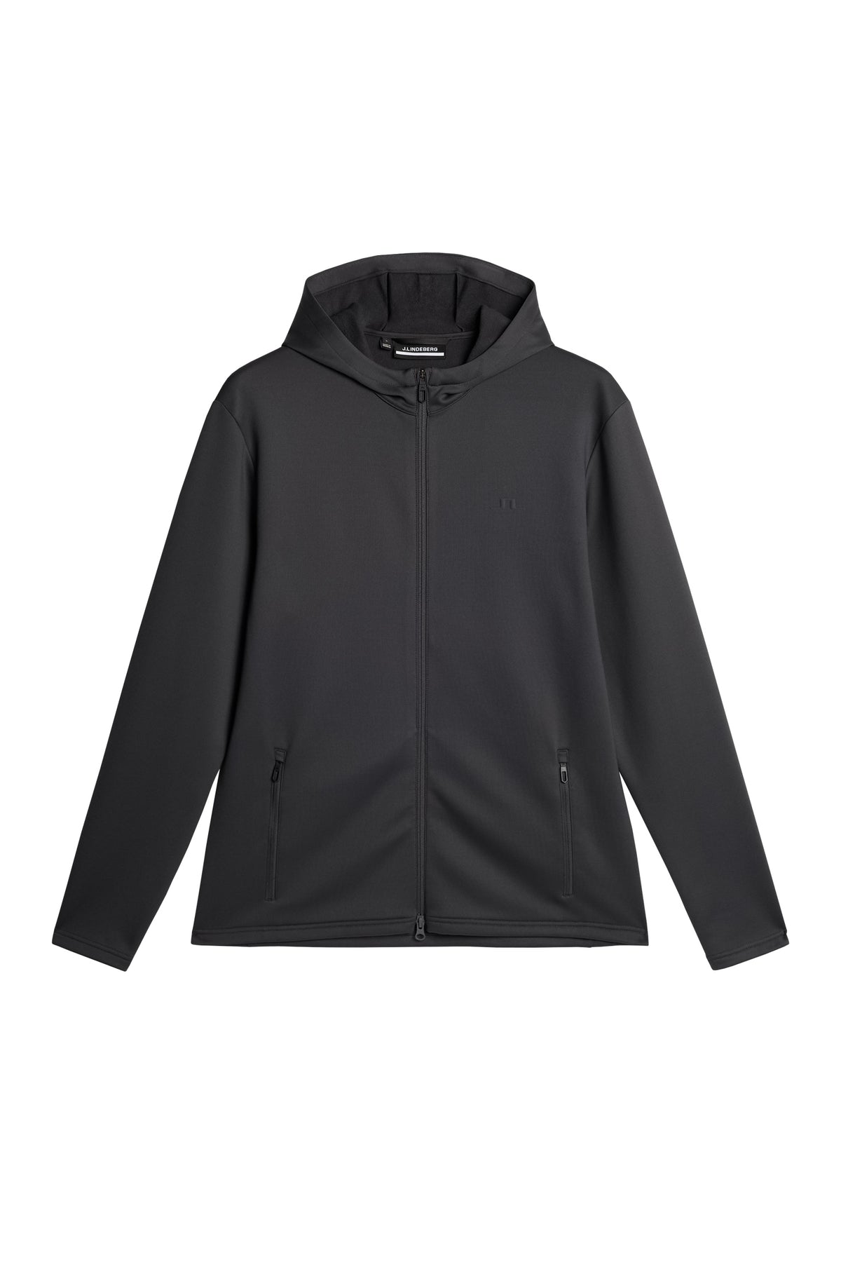Aerial Full Zip Hood in Asphalt by J.Lindeberg