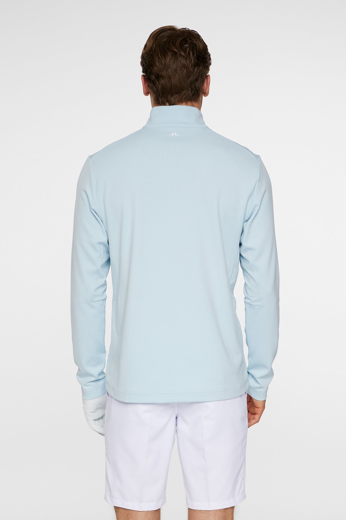 Leon Quarter Zip Mid Layer in Winter Sky by J.Lindeberg