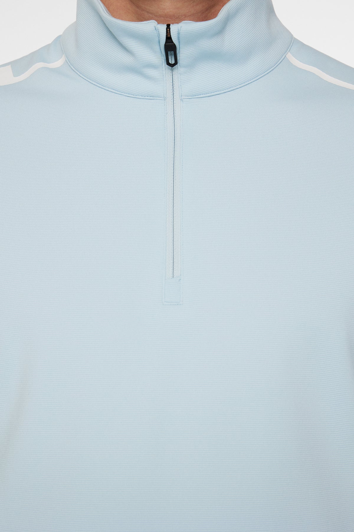 Leon Quarter Zip Mid Layer in Winter Sky by J.Lindeberg