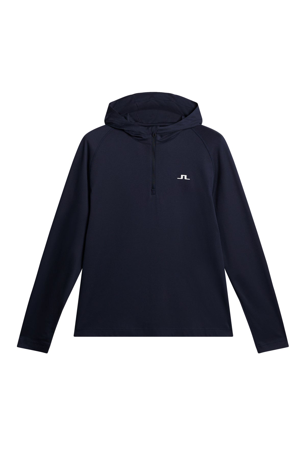 Mario Quarter Zip Hood in JL Navy by J.Lindeberg