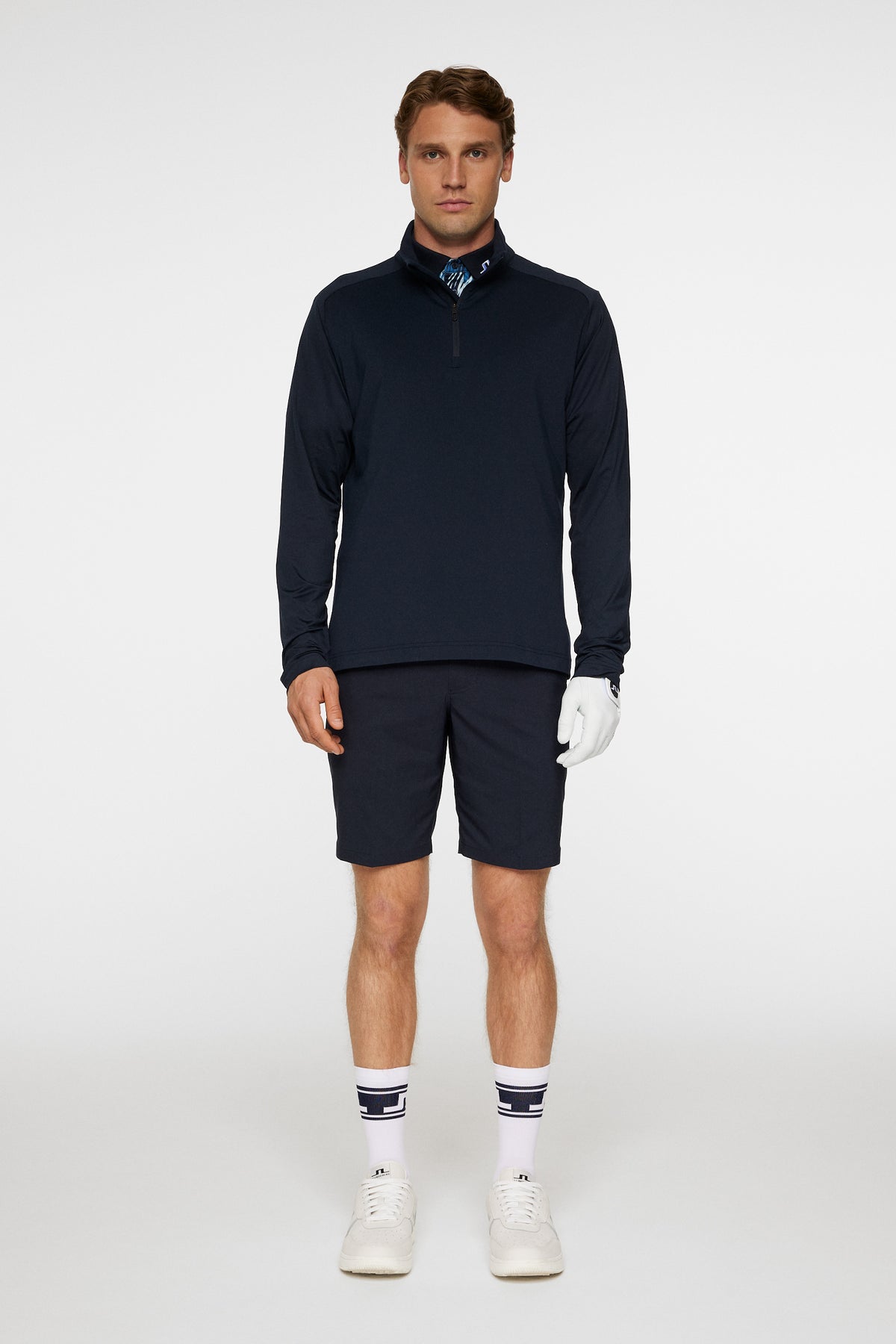 Harry Quarter Zip Mid Layer in JL Navy by J.Lindeberg