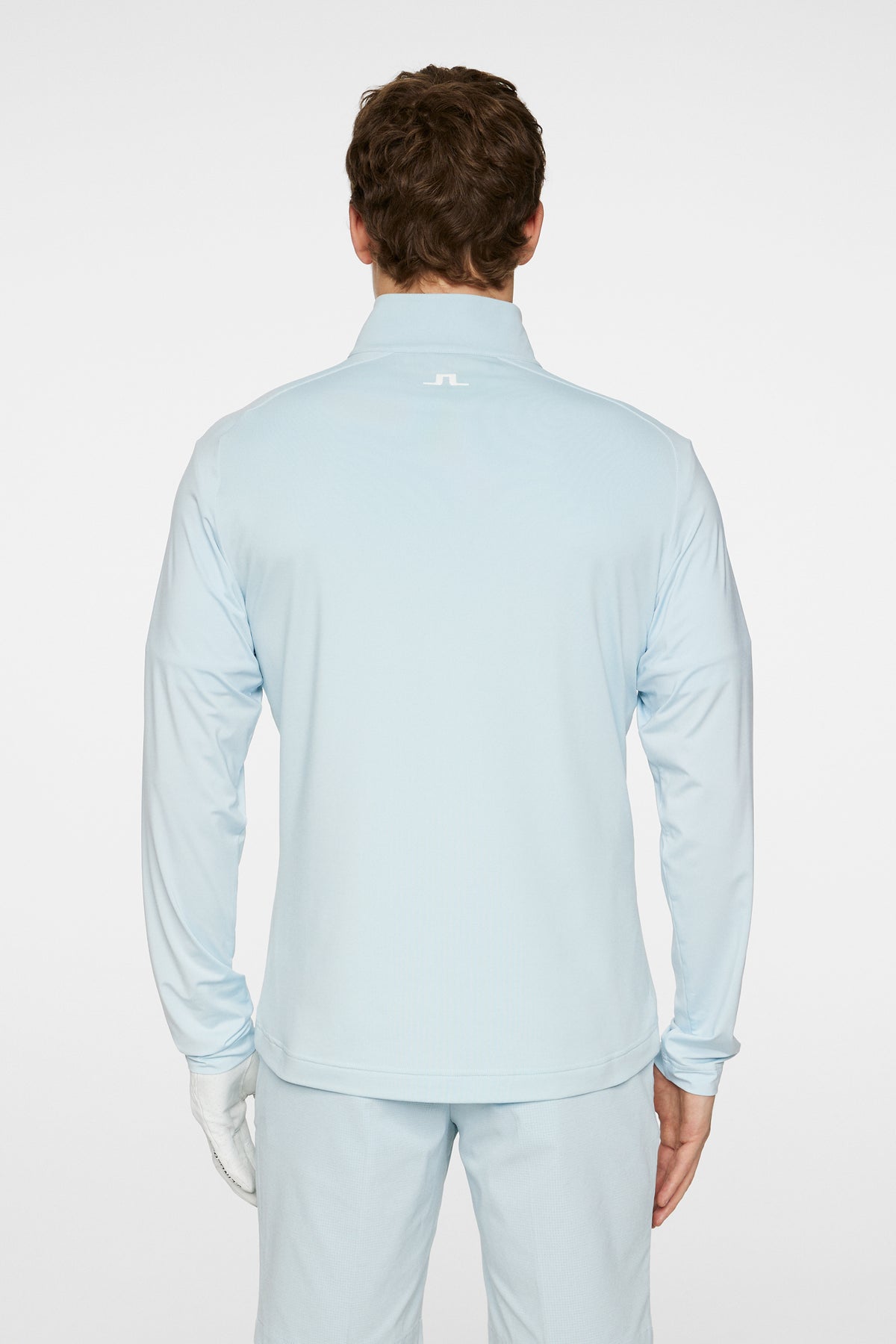 Harry Quarter Zip Mid Layer in Winter Sky by J.Lindeberg