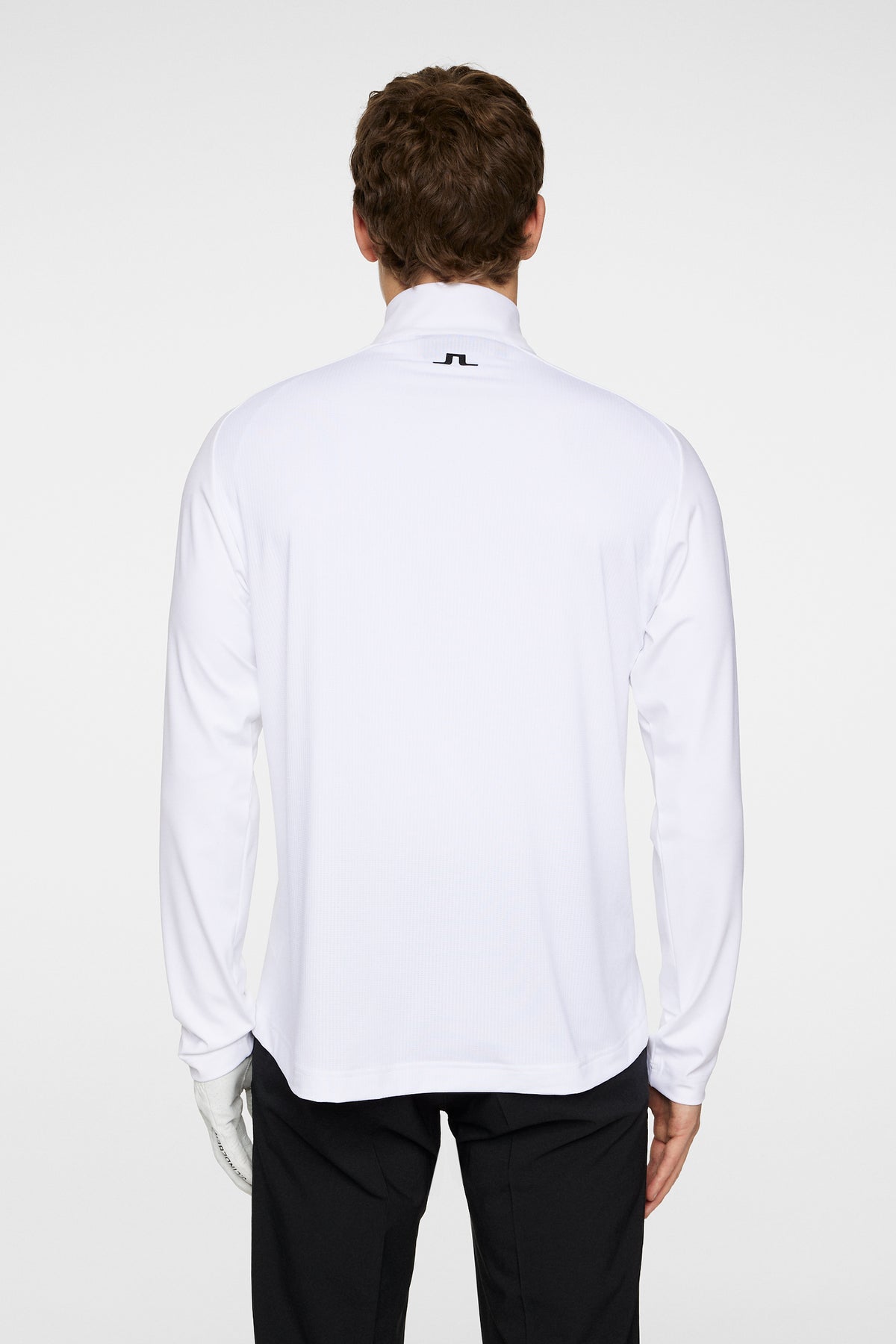 Mathias Zip Mid Layer in White by J.Lindeberg