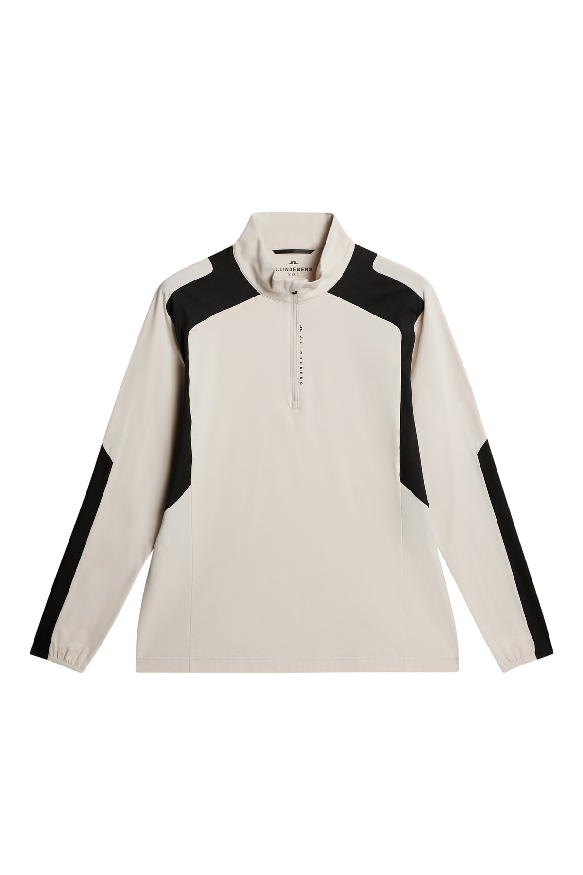 Leander Quarter Zip Mid Layer in Moonbeam by J.Lindeberg