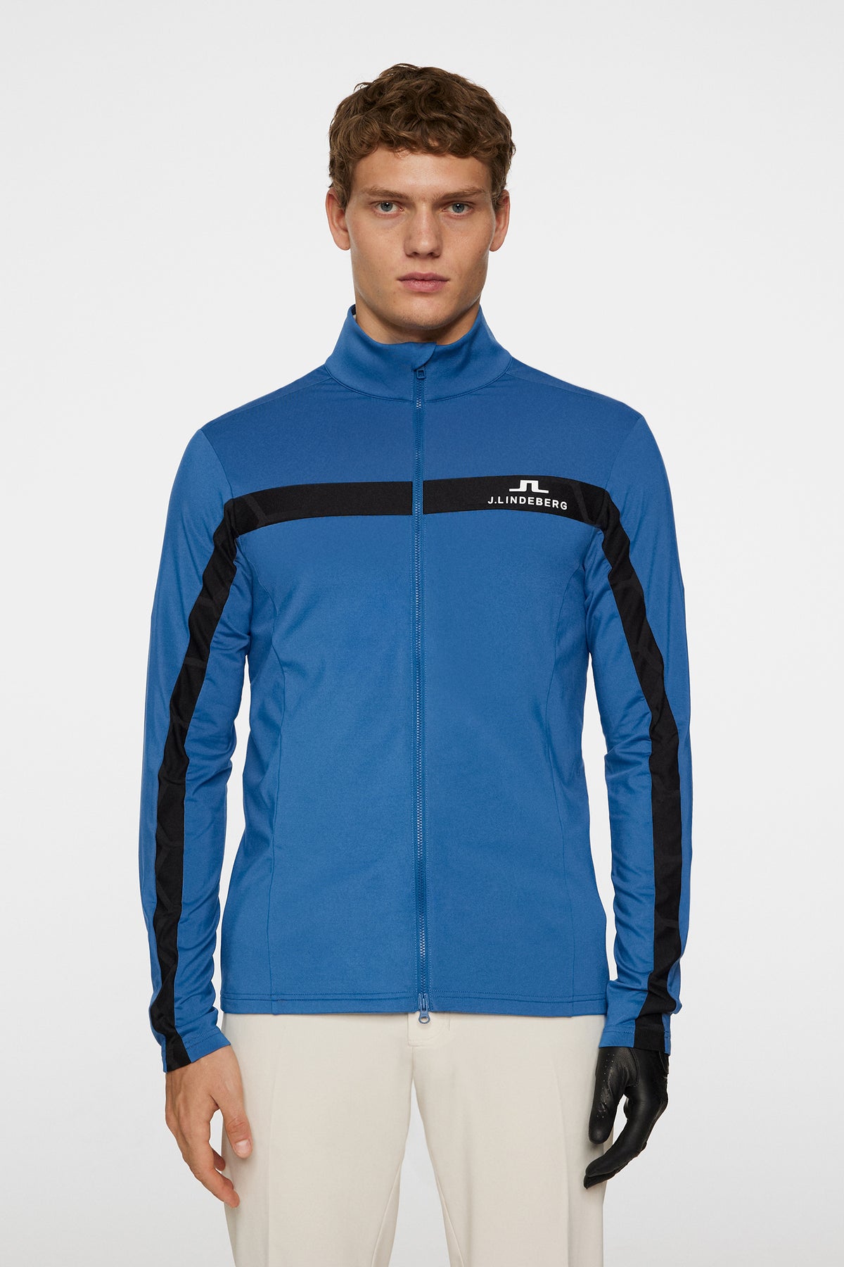 Jarvis Tour Mid Layer in Dark Blue by J.Lindeberg