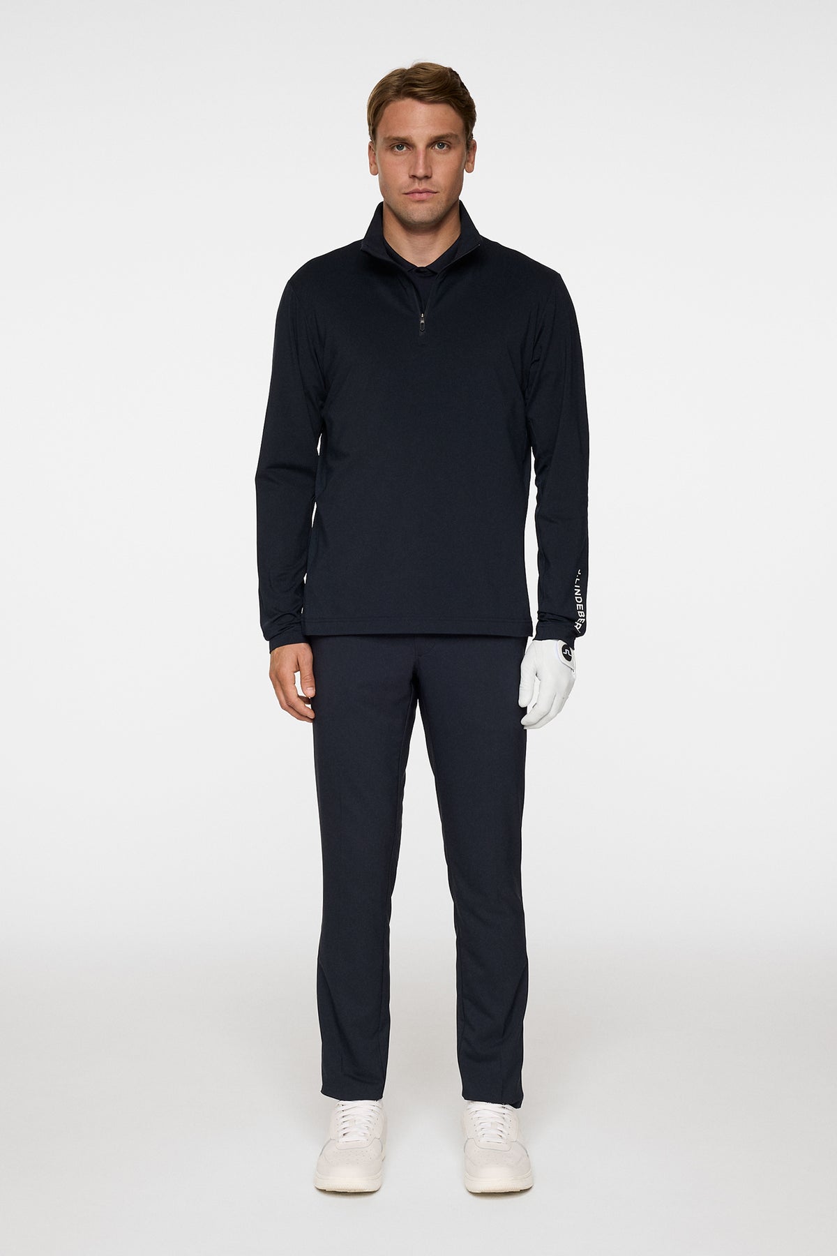 Tour Tech Mid Layer in JL Navy by J.Lindeberg