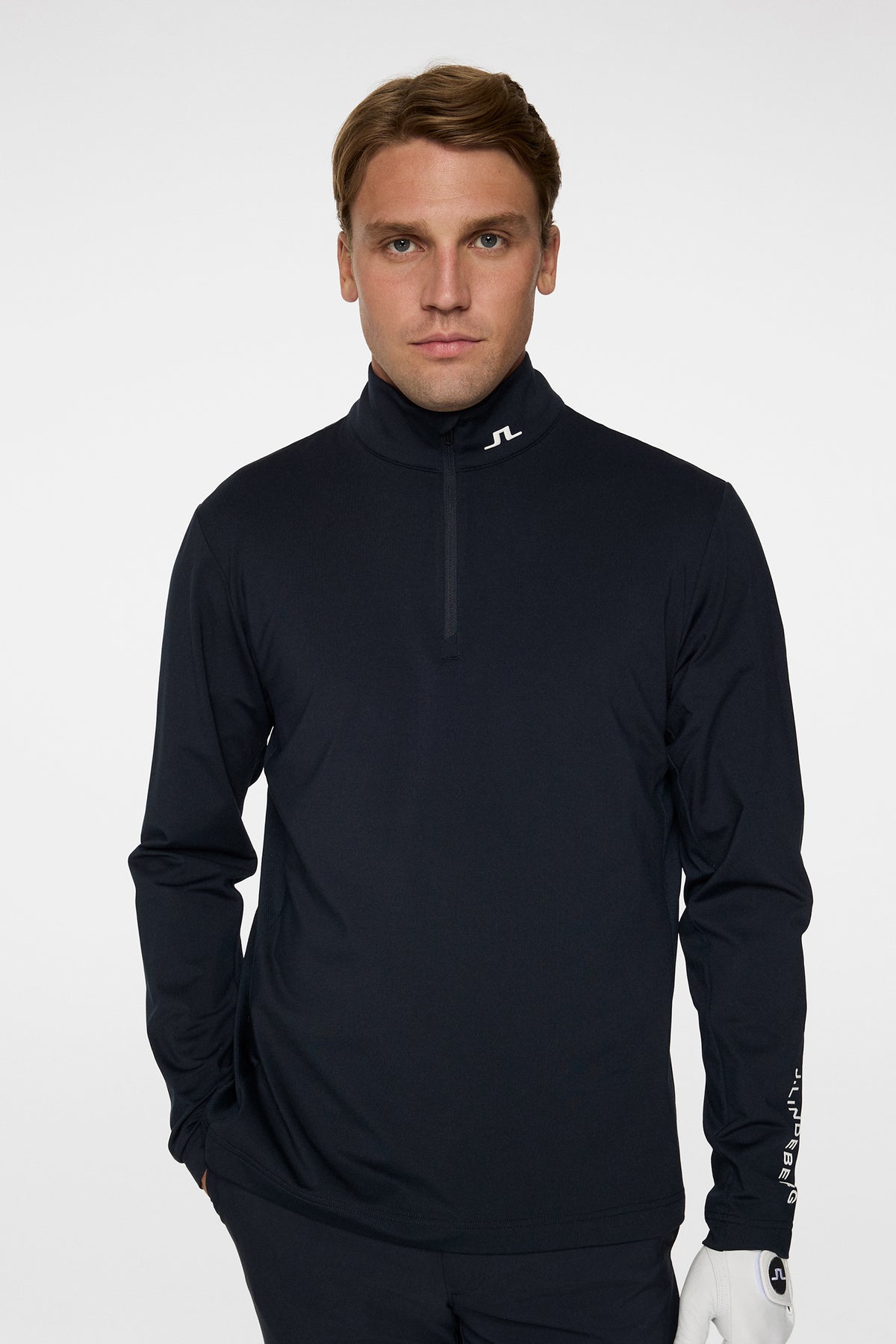 Tour Tech Mid Layer in JL Navy by J.Lindeberg