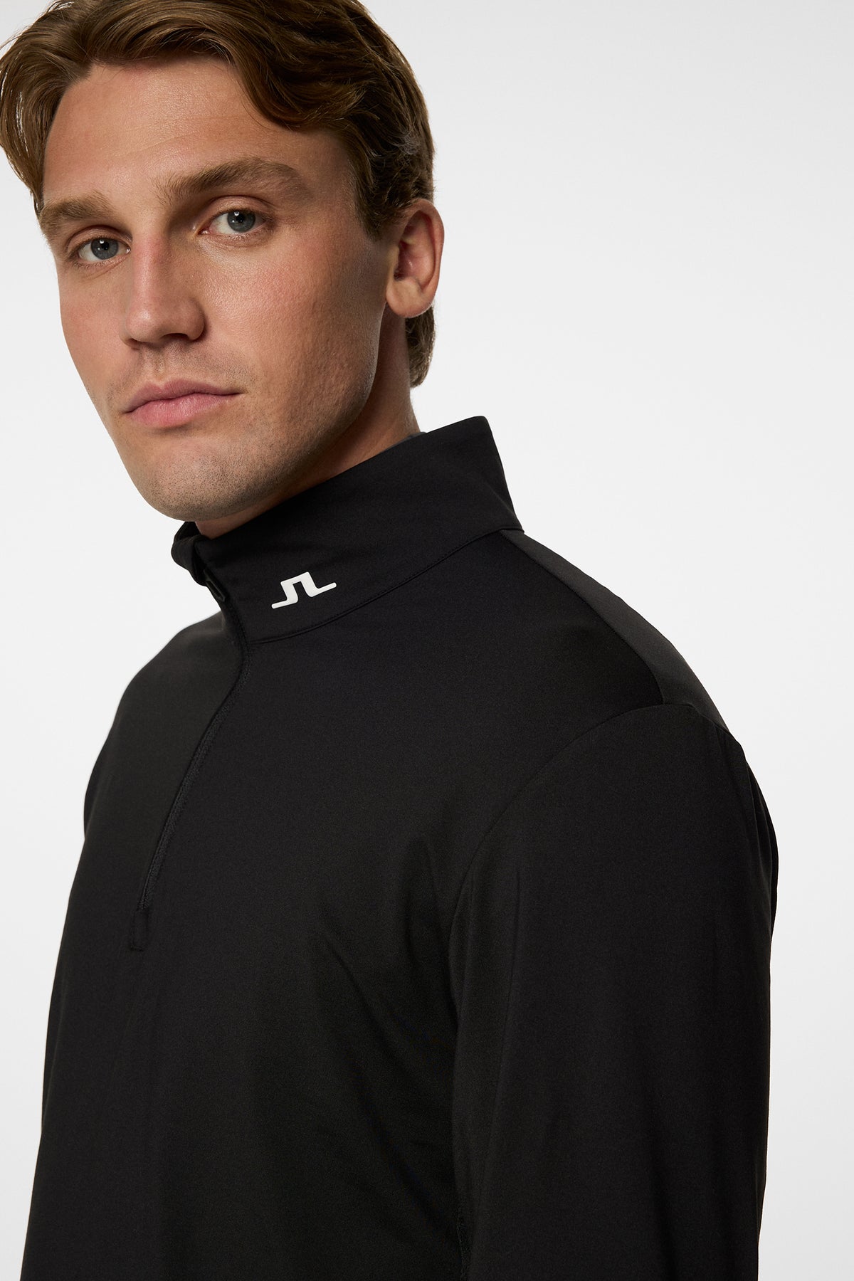 Tour Tech Mid Layer in Black by J.Lindeberg