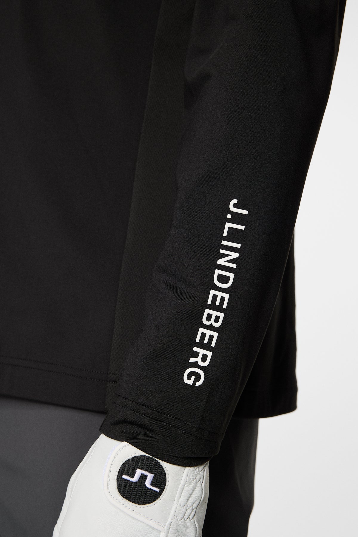 Tour Tech Mid Layer in Black by J.Lindeberg