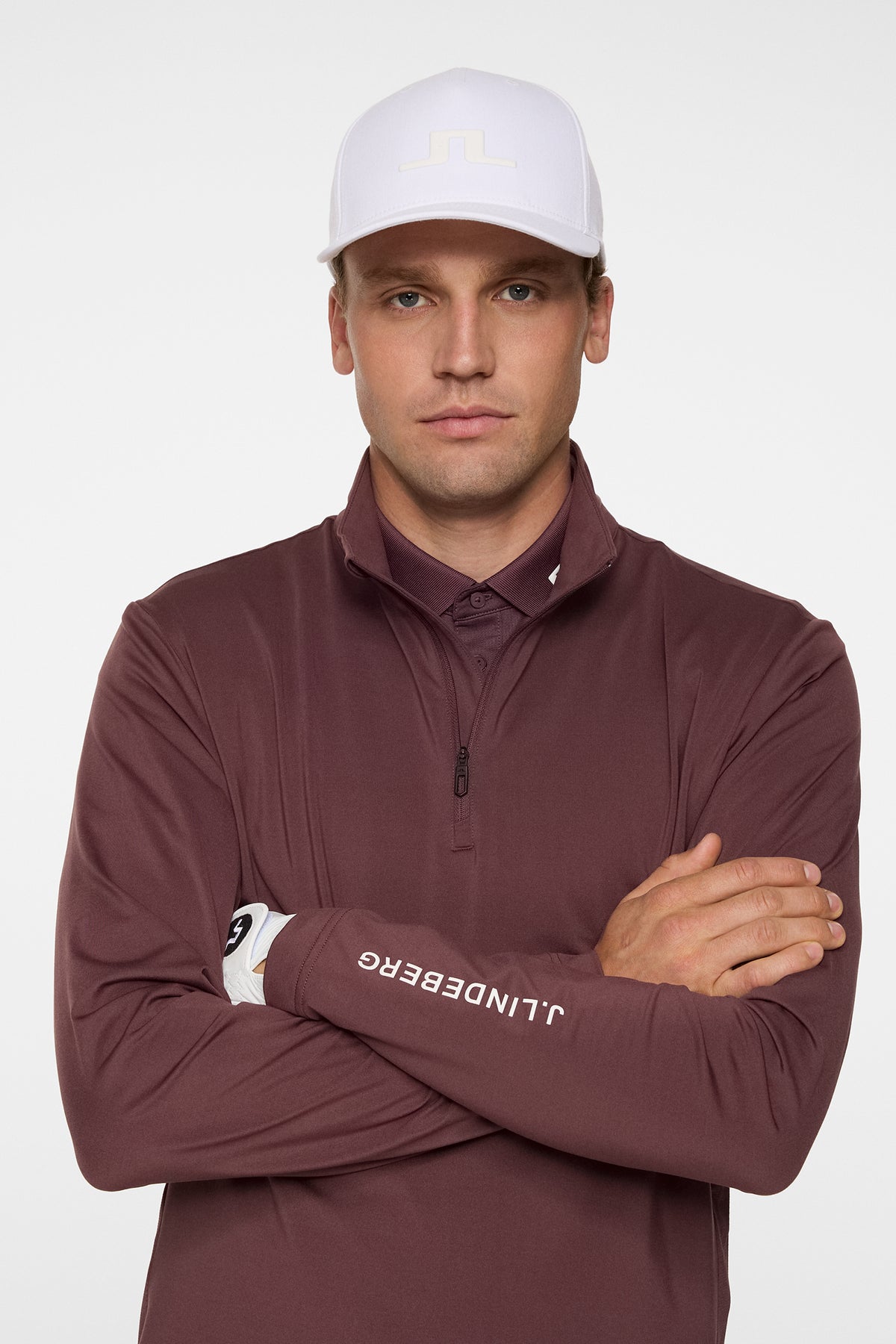 Tour Tech Mid Layer in Huckleberry by J.Lindeberg