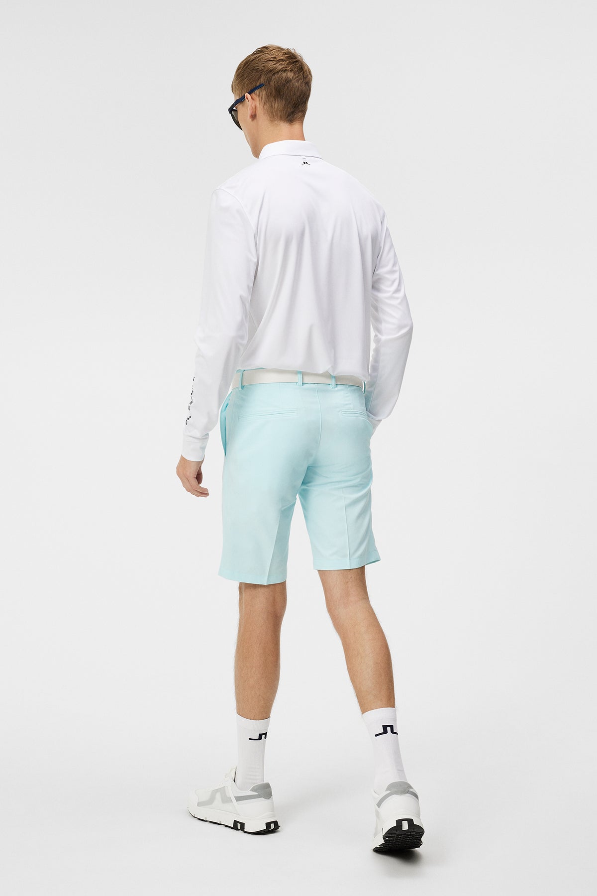 Tour Tech Long Sleeve in White by J.Lindeberg