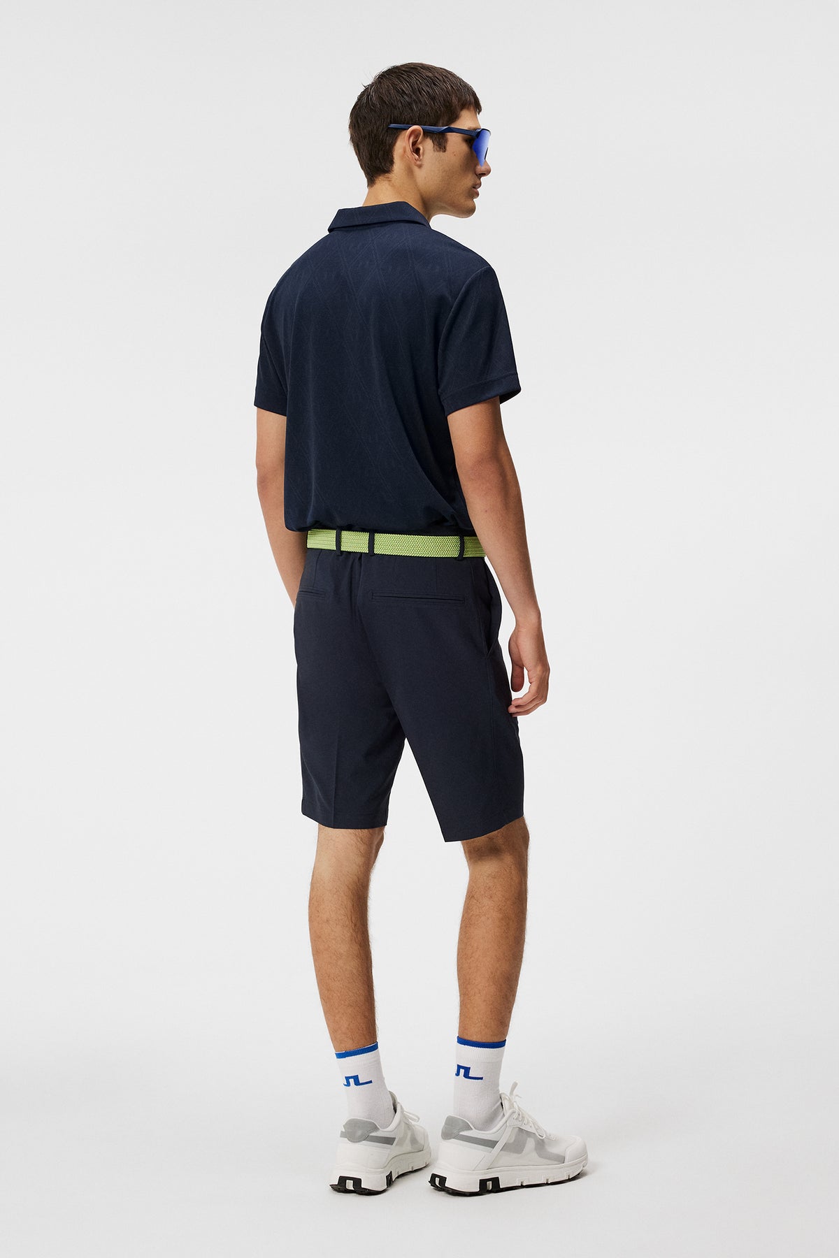 Halto Regular Fit Polo in Geo JL Navy by J.Lindeberg
