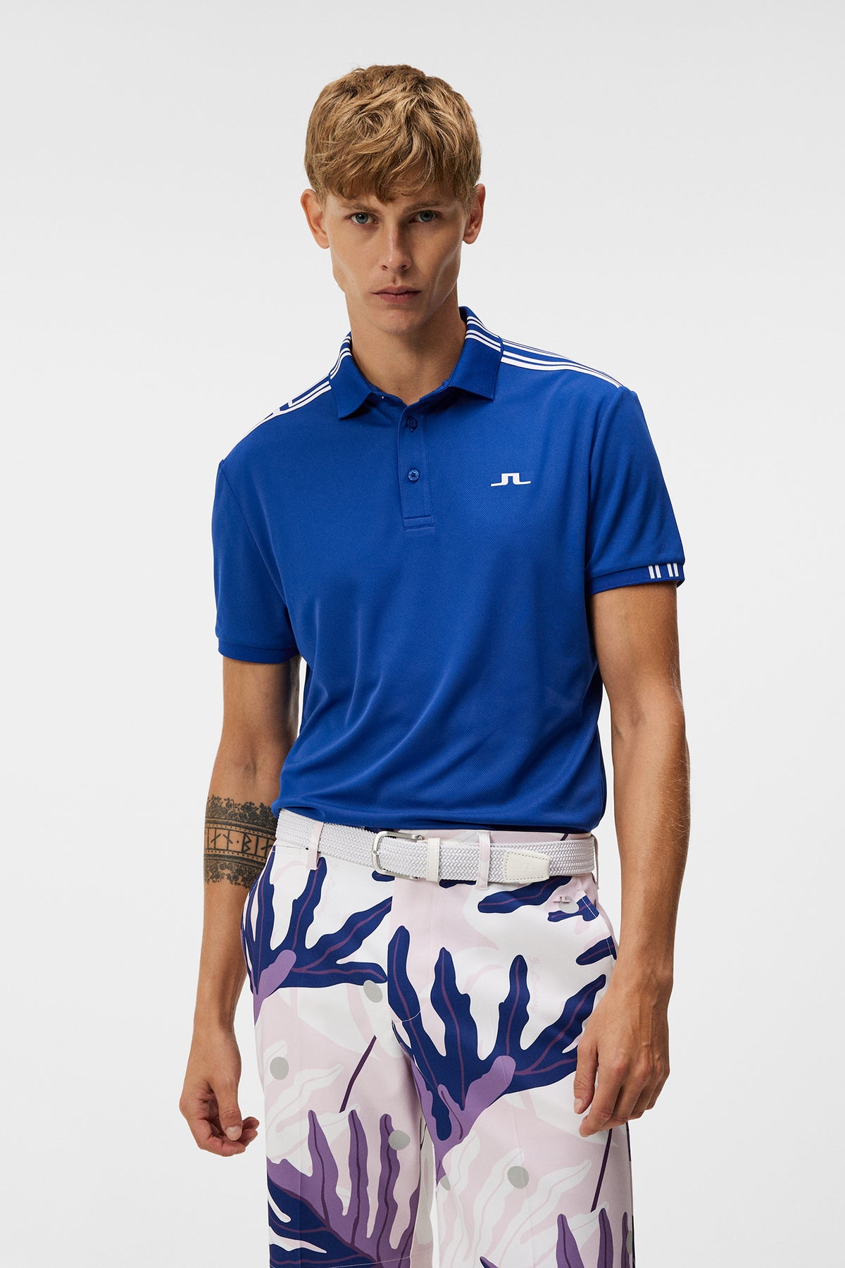 Ian Regular Polo in Sodalite Blue by J.Lindeberg