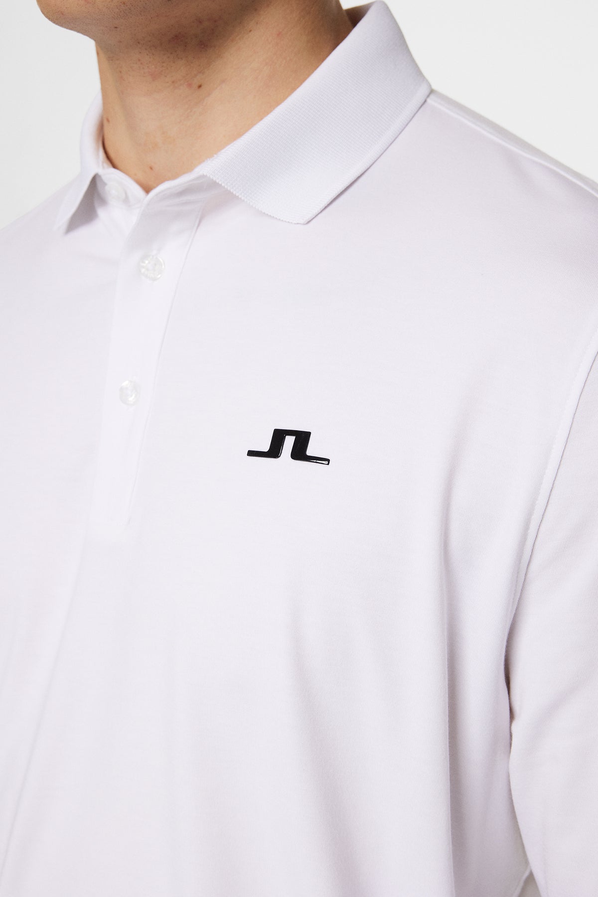 Florian LS Polo in White by J.Lindeberg