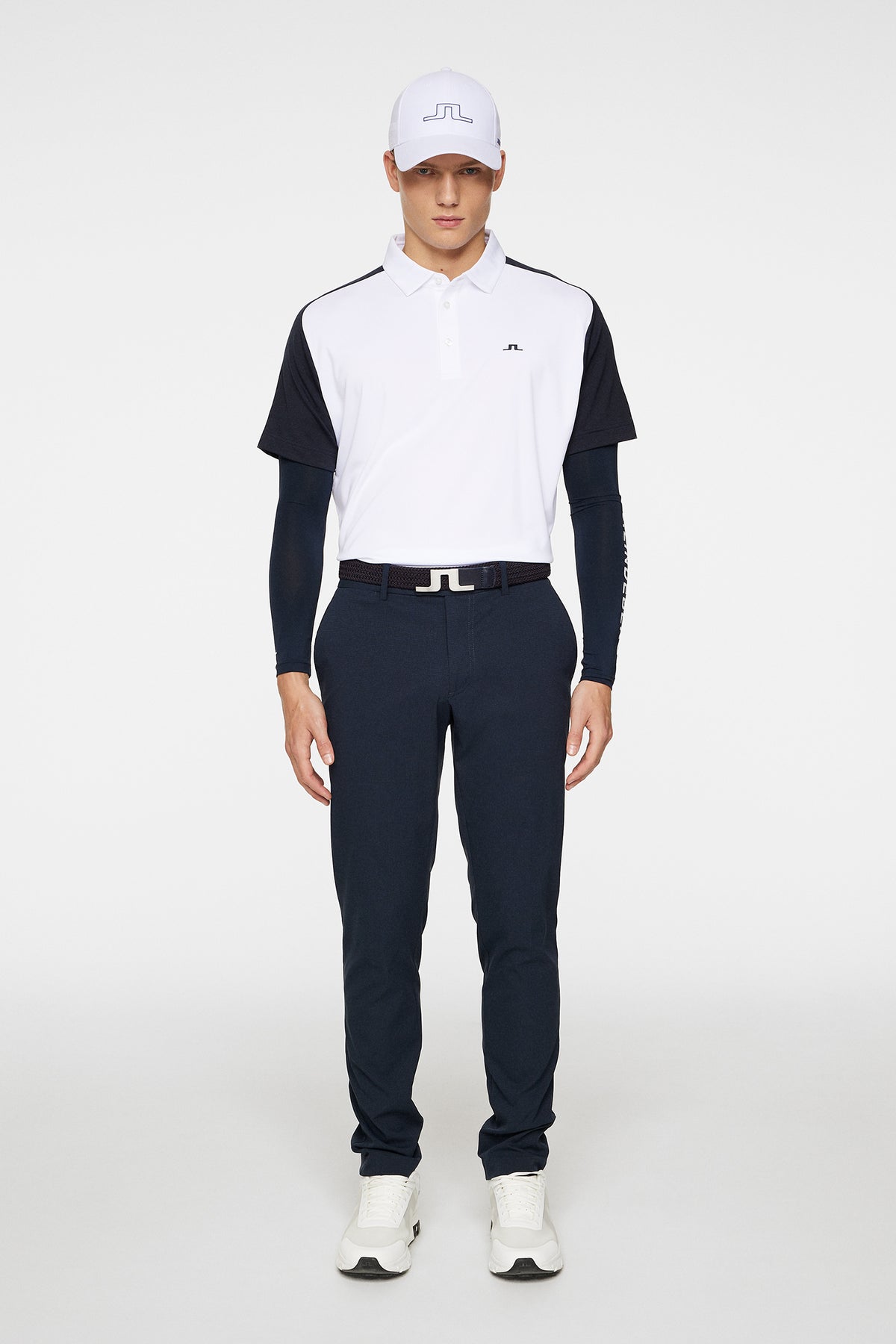 Rhodes Regular Fit Polo in White by J.Lindeberg