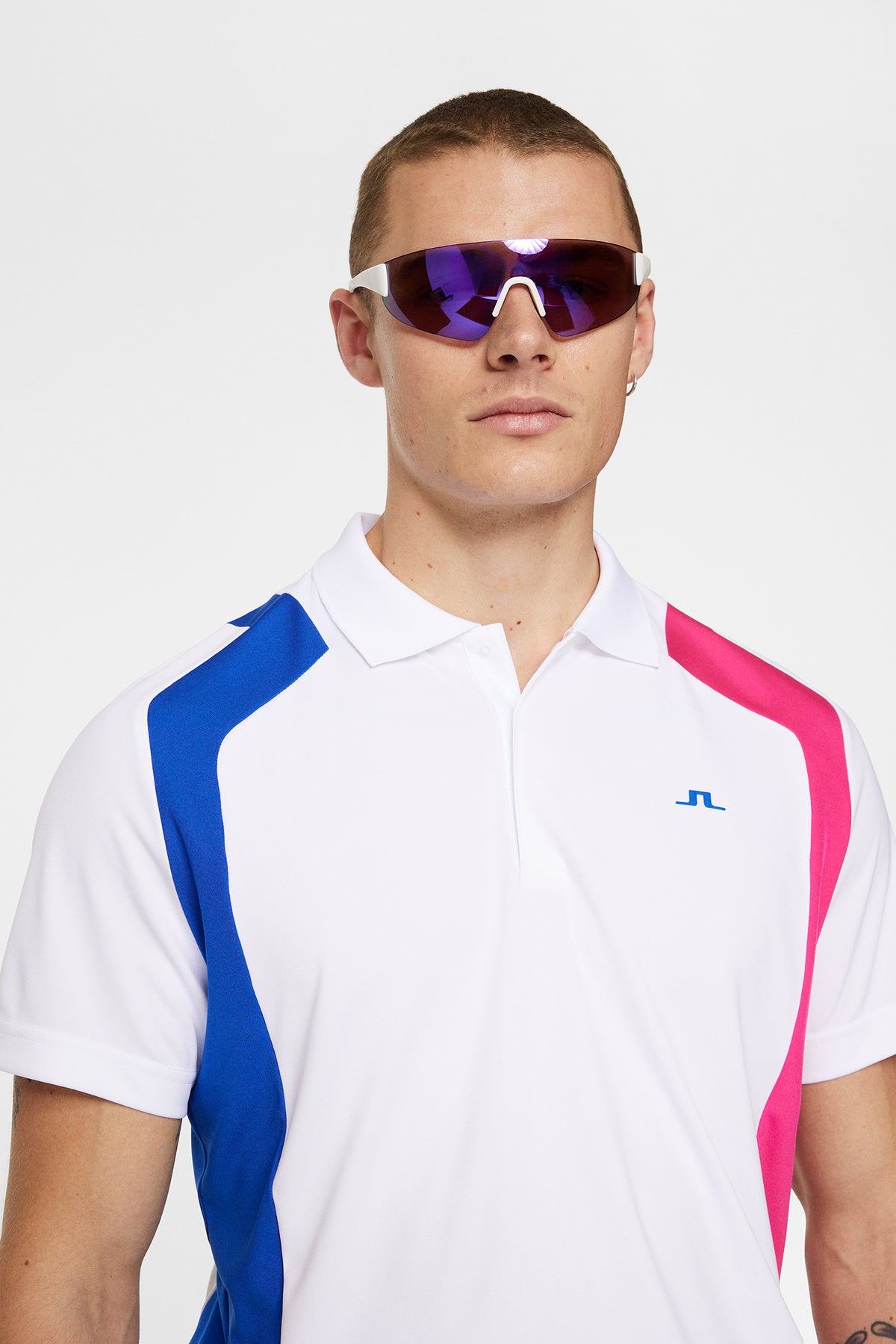 Legacy Reg Fit Polo in White by J.Lindeberg