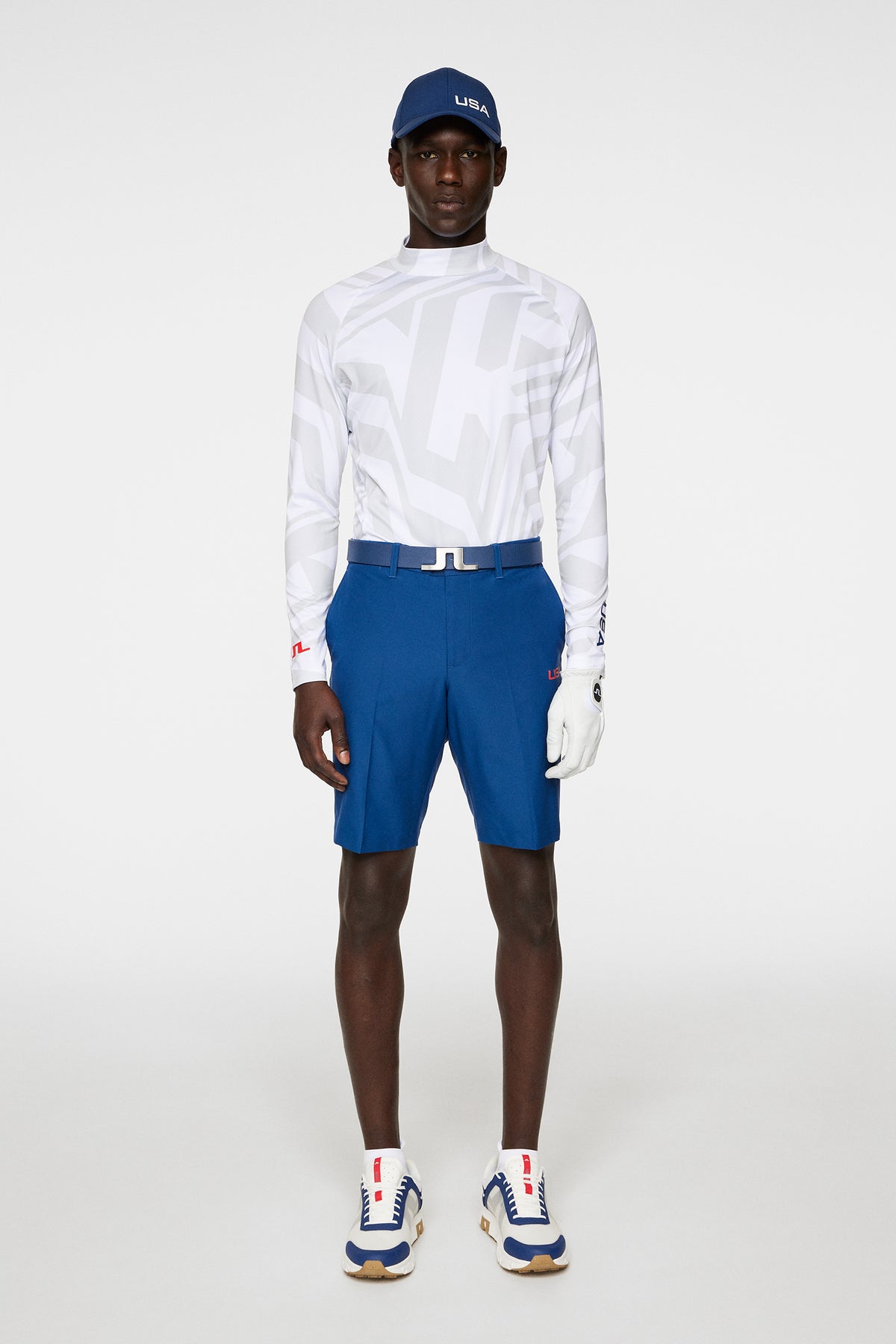 Rene print Baselayer in US Golf White by J.Lindeberg