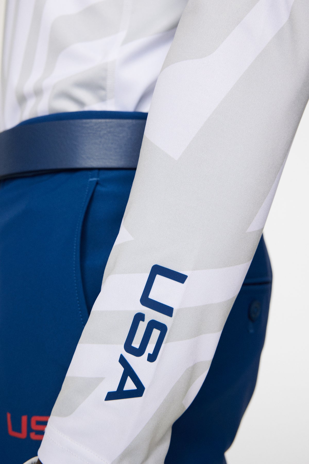 Rene print Baselayer in US Golf White by J.Lindeberg