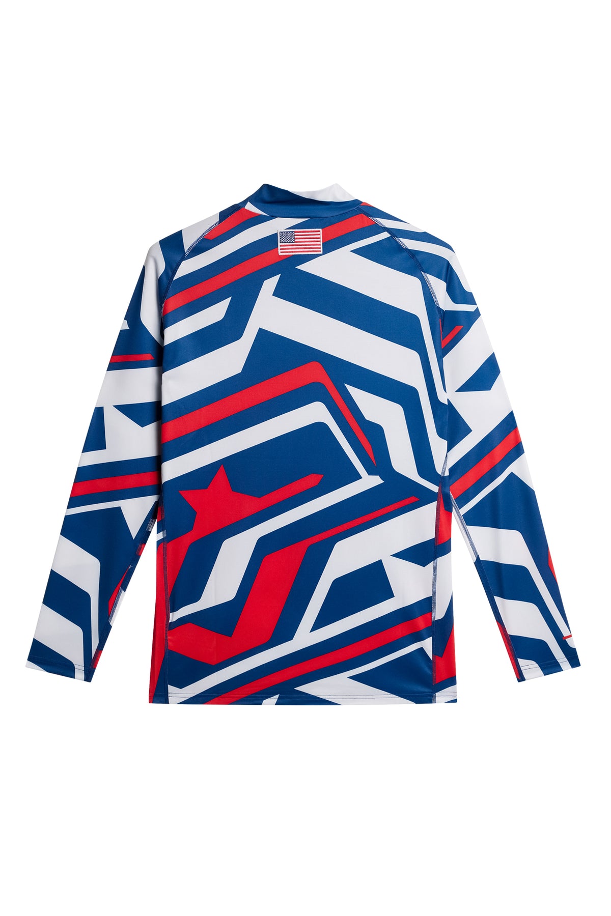 Rene print Baselayer in US Golf Red by J.Lindeberg