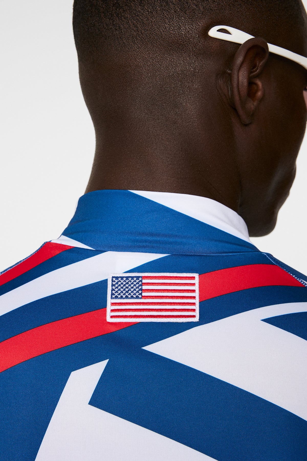 Rene print Baselayer in US Golf Red by J.Lindeberg