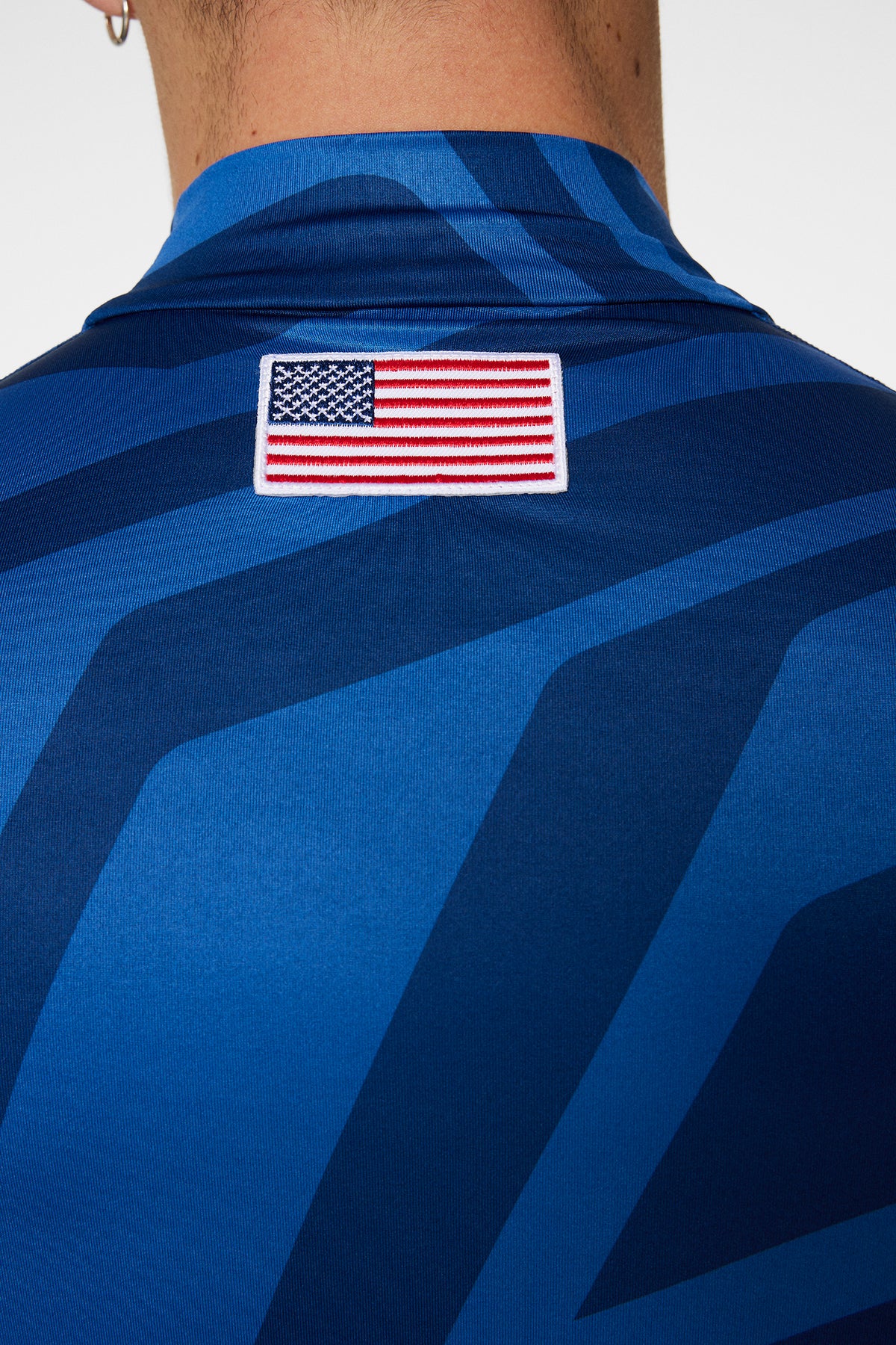 Rene print Baselayer in US Golf Blue by J.Lindeberg