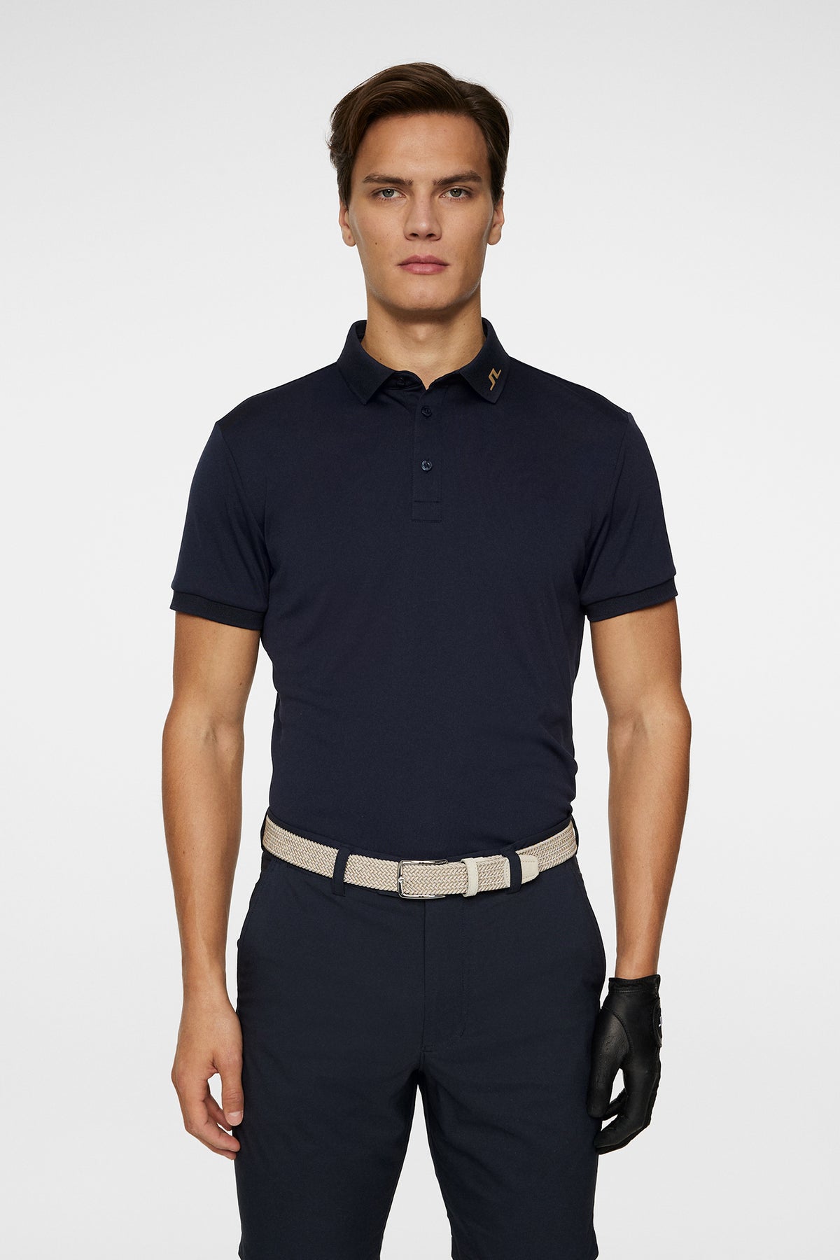 KV Print Polo in Tour Tiger Brown M by J.Lindeberg