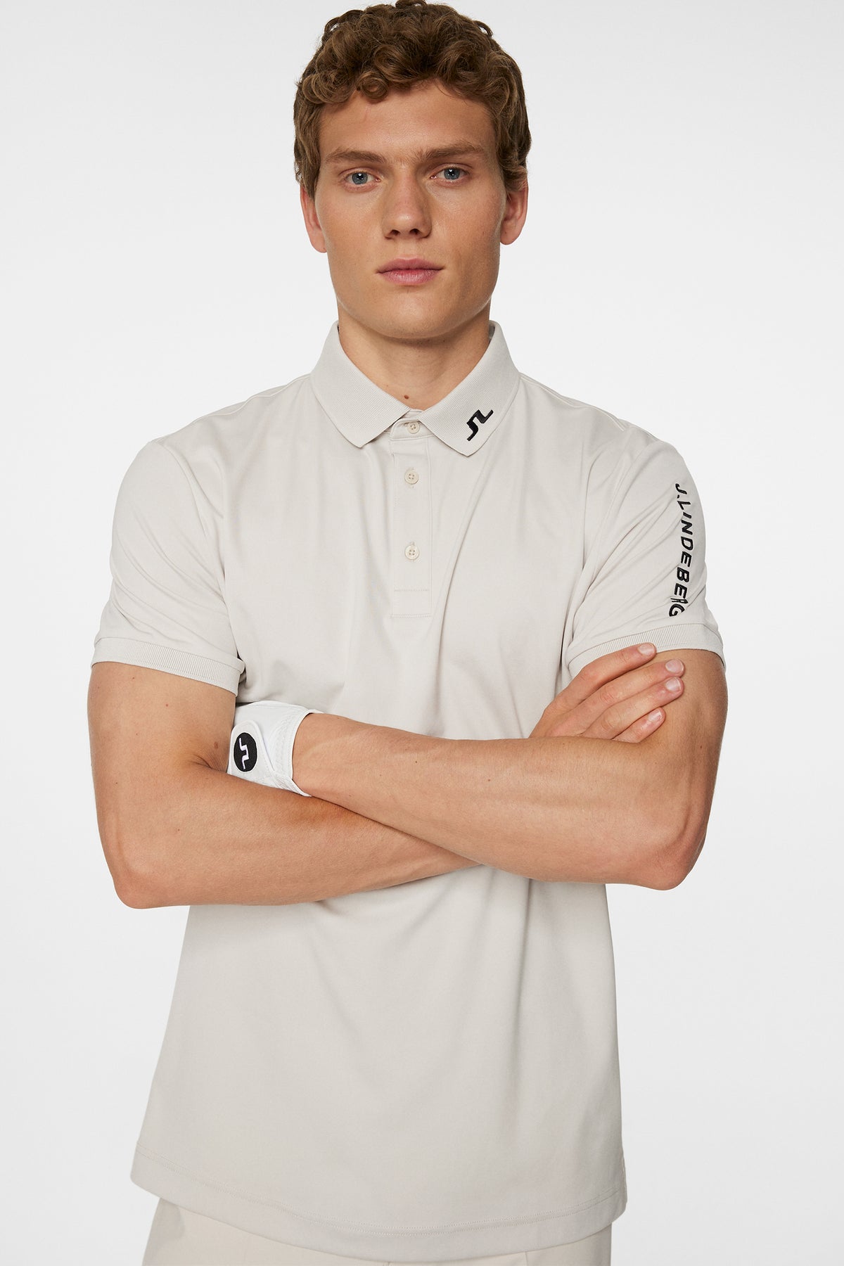 Tour Tech Polo in Moonbeam by J.Lindeberg
